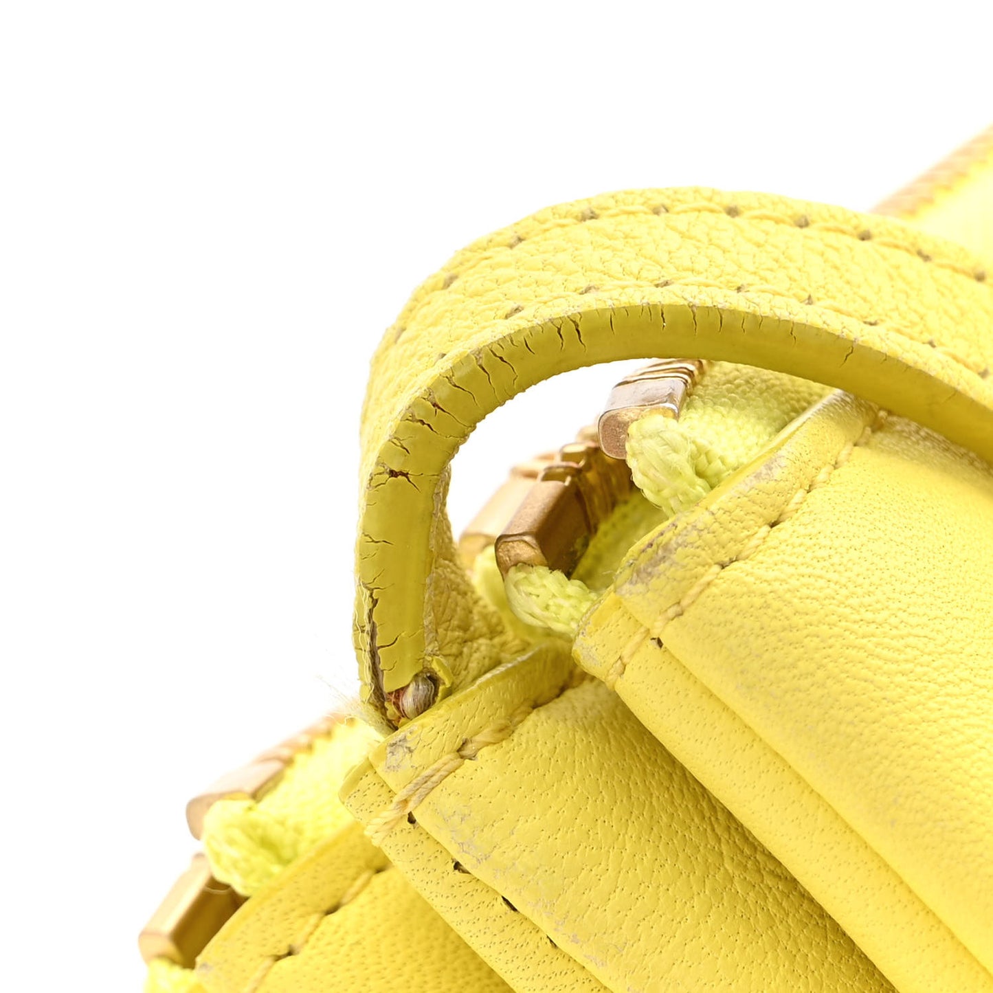 Lambskin Small Trio Crossbody Bag Citron
