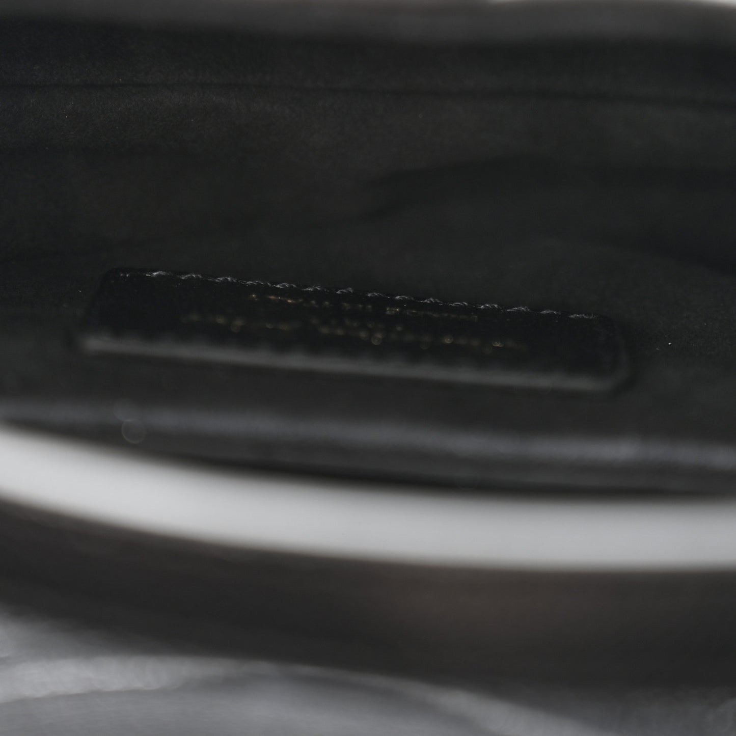 Goatskin Micro Saddle Bag Black