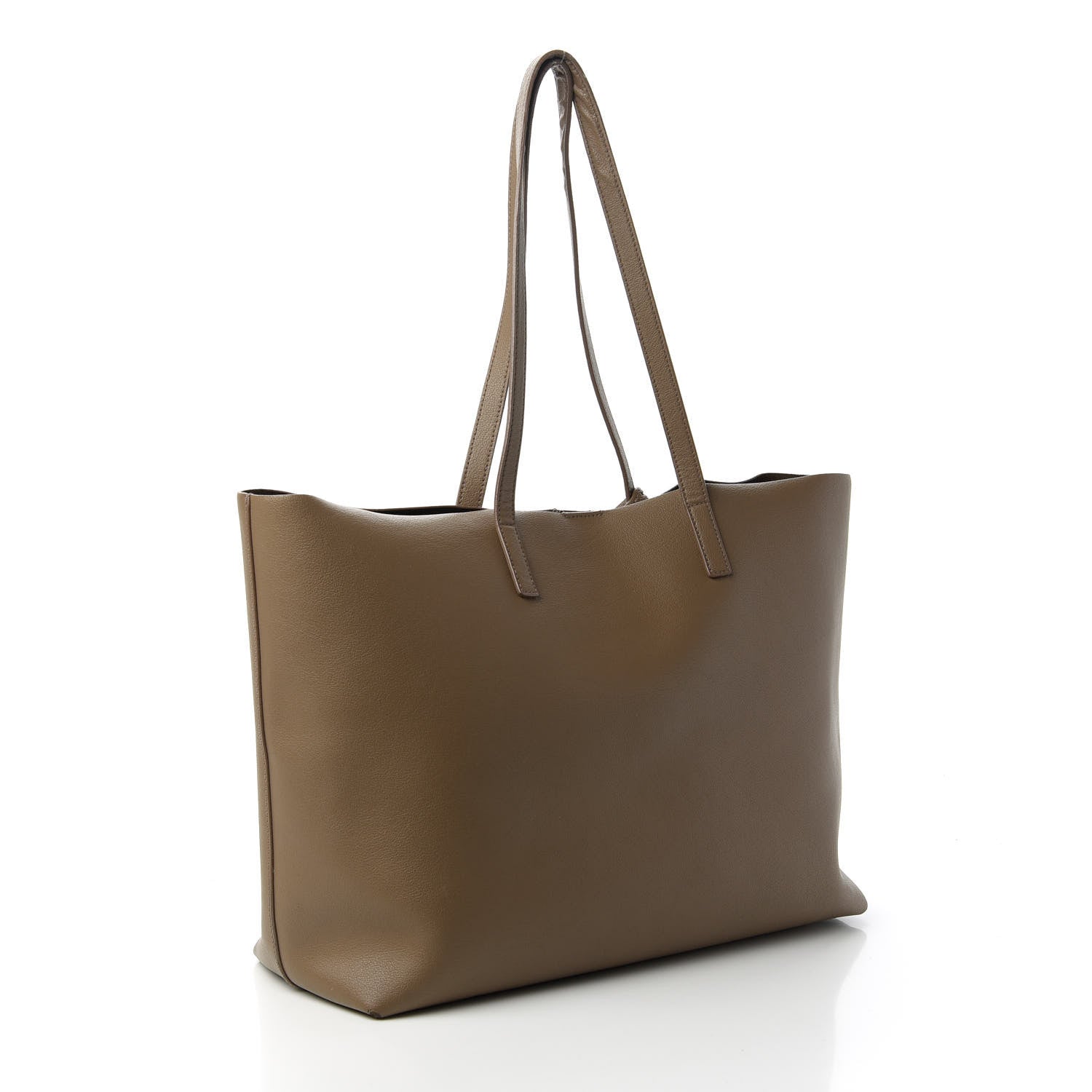 Saint Laurent Calfskin Large Shopping Tote Taupe 3 of 28