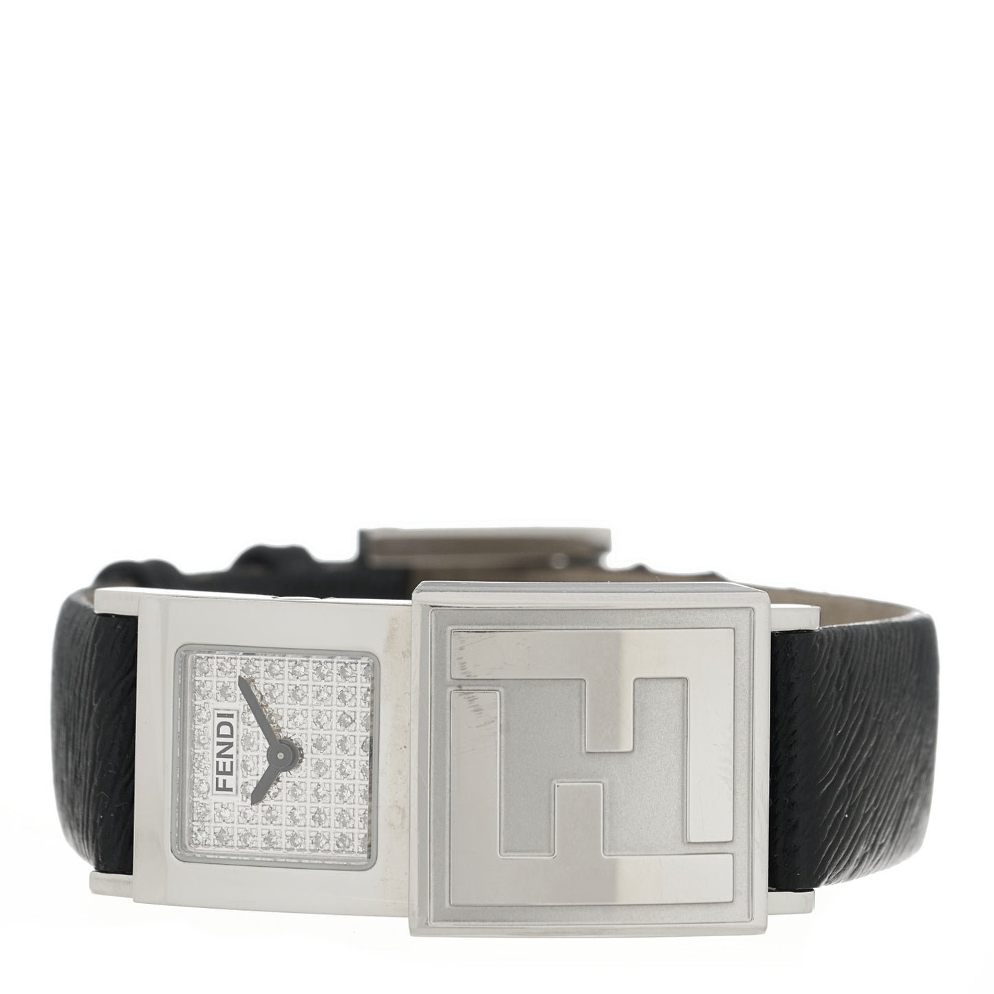 Stainless Steel Calfskin 20mm 5500L Quartz Watch Black