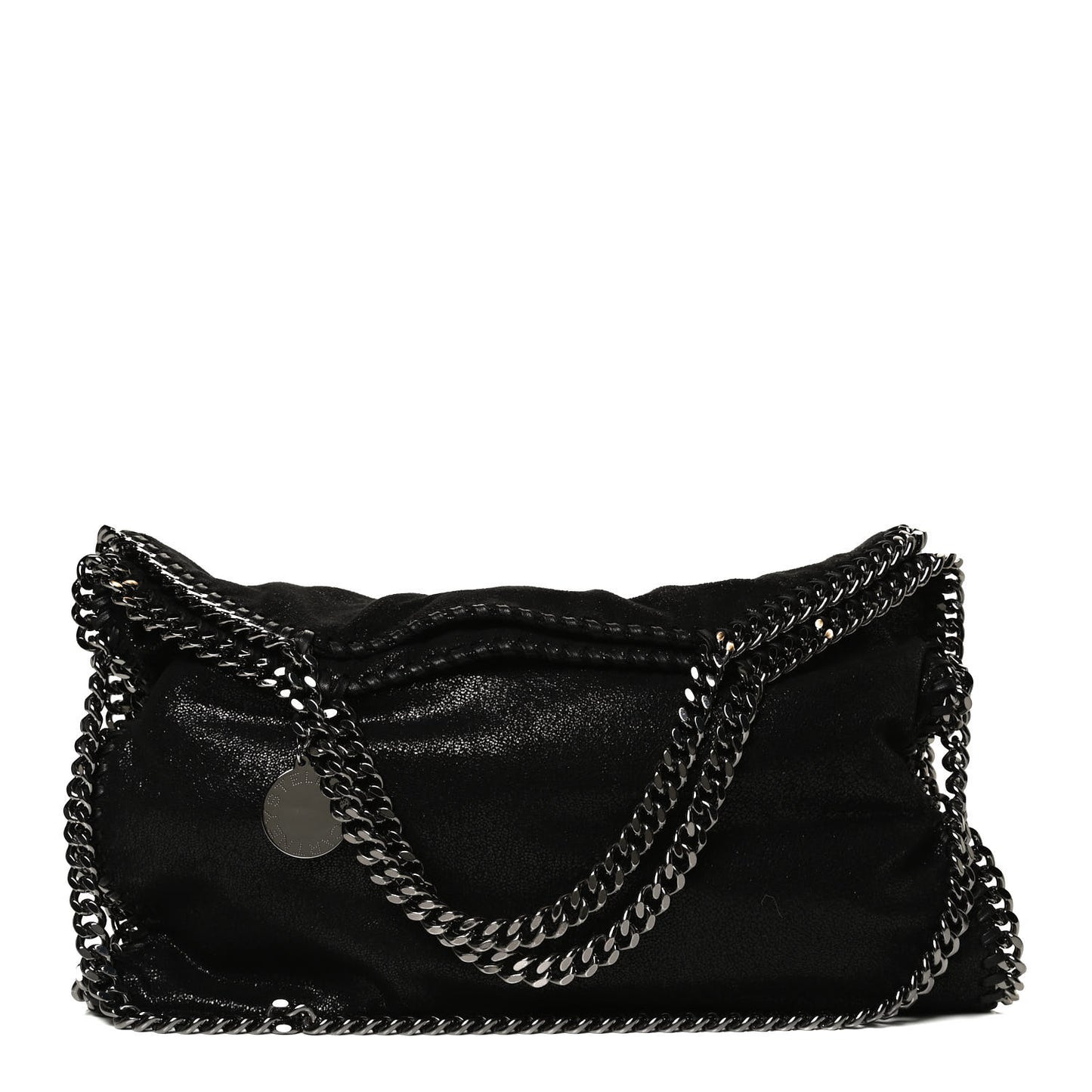 Shaggy Deer Falabella Fold Over Tote Black