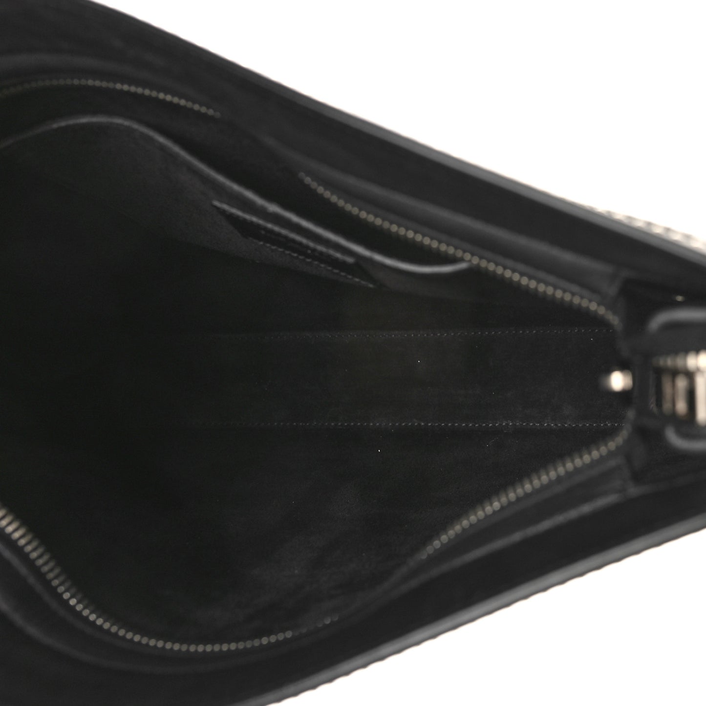 Calfskin Stud Sac De Jour Clutch Black