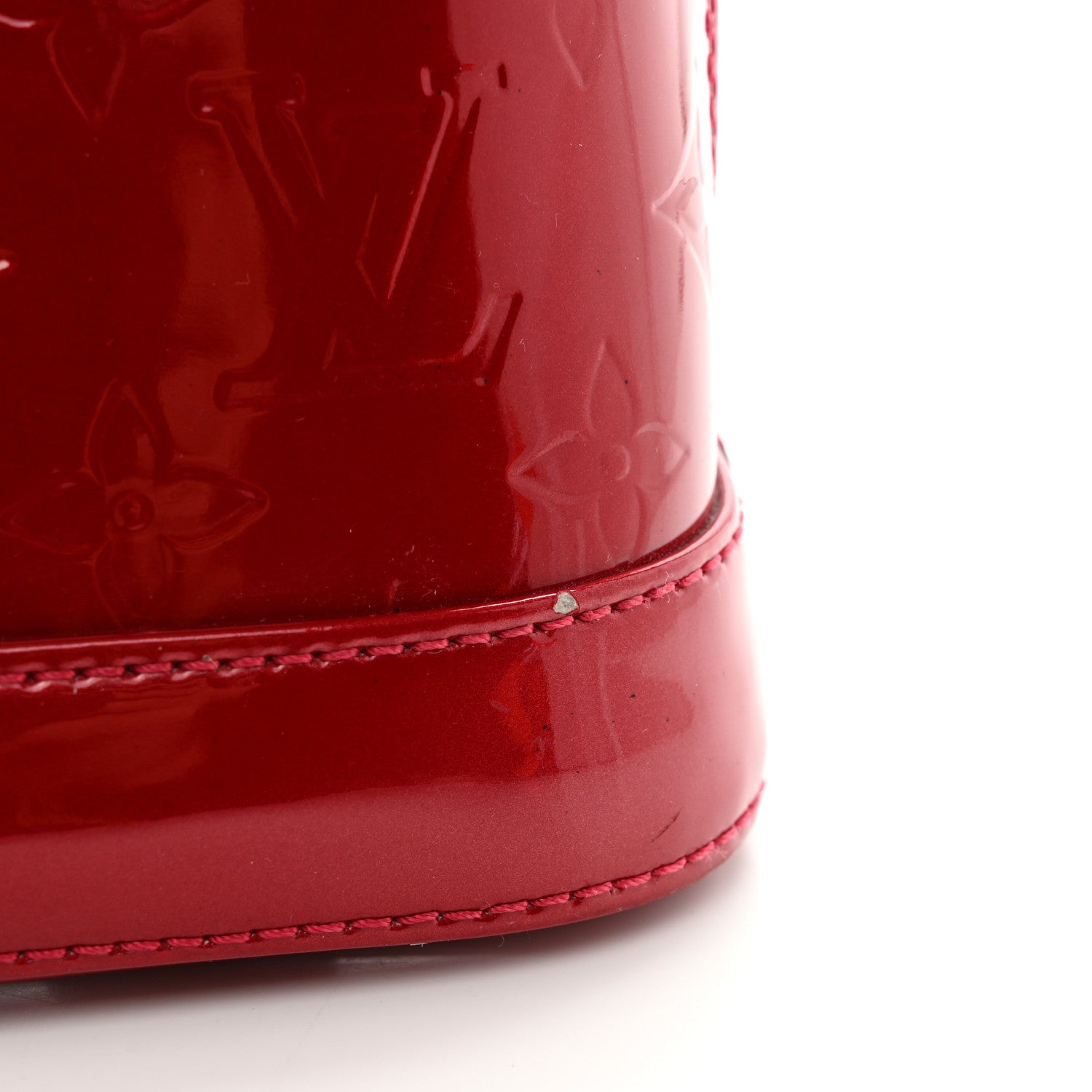 Louis Vuitton Vernis Alma BB Pomme D'Amour 11 of 12