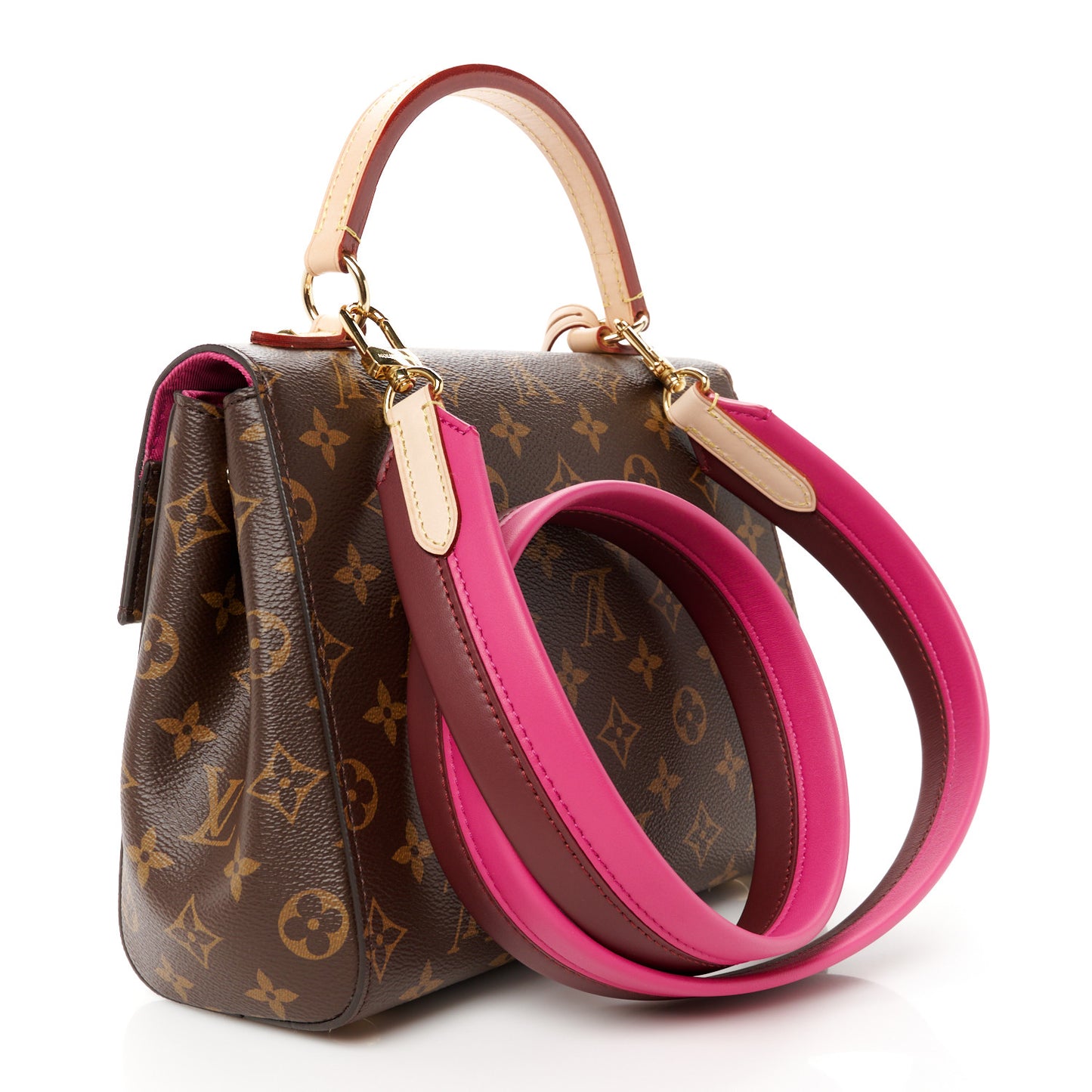 Monogram Cluny BB Bordeaux Fuchsia