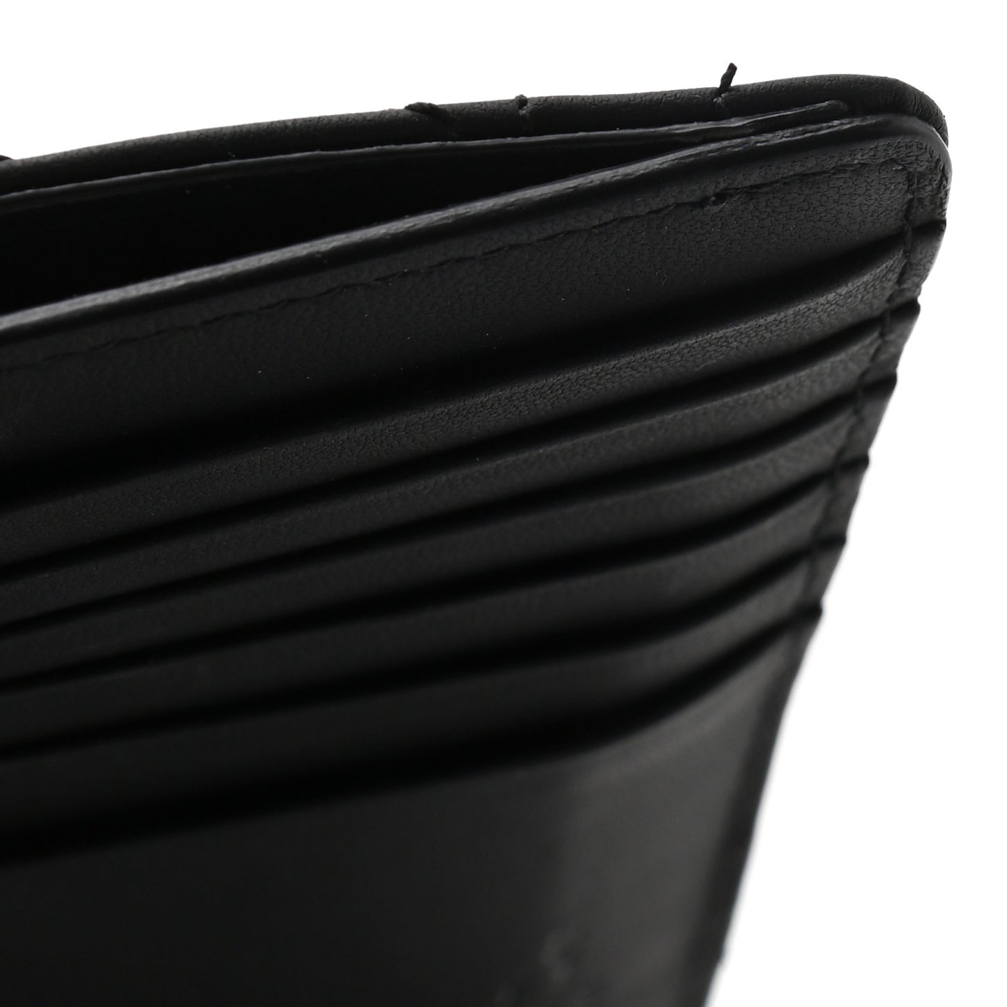 Ultra Matte Lambskin Cannage Small Lady Dior Zip Card Holder Black