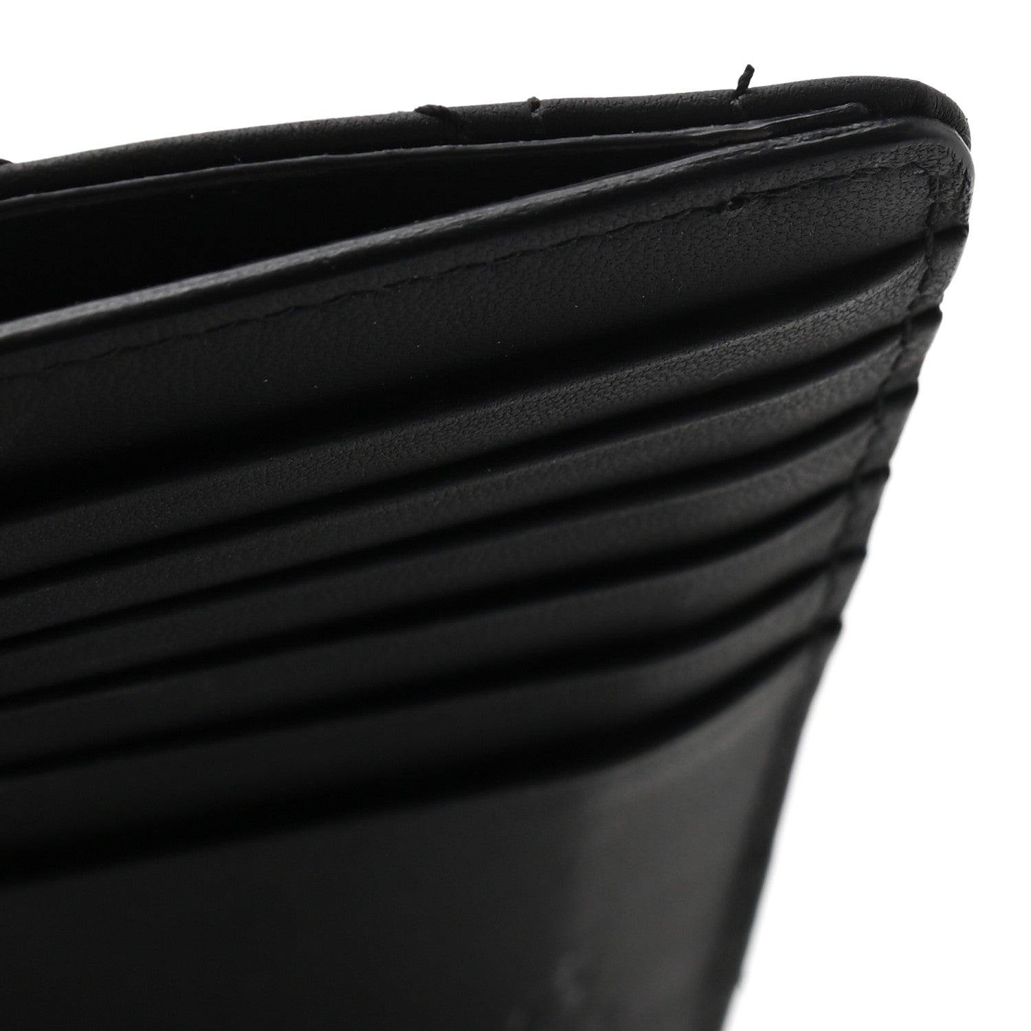 Christian Dior Ultra Matte Lambskin Cannage Small Lady Dior Zip Card Holder Black 13 of 13