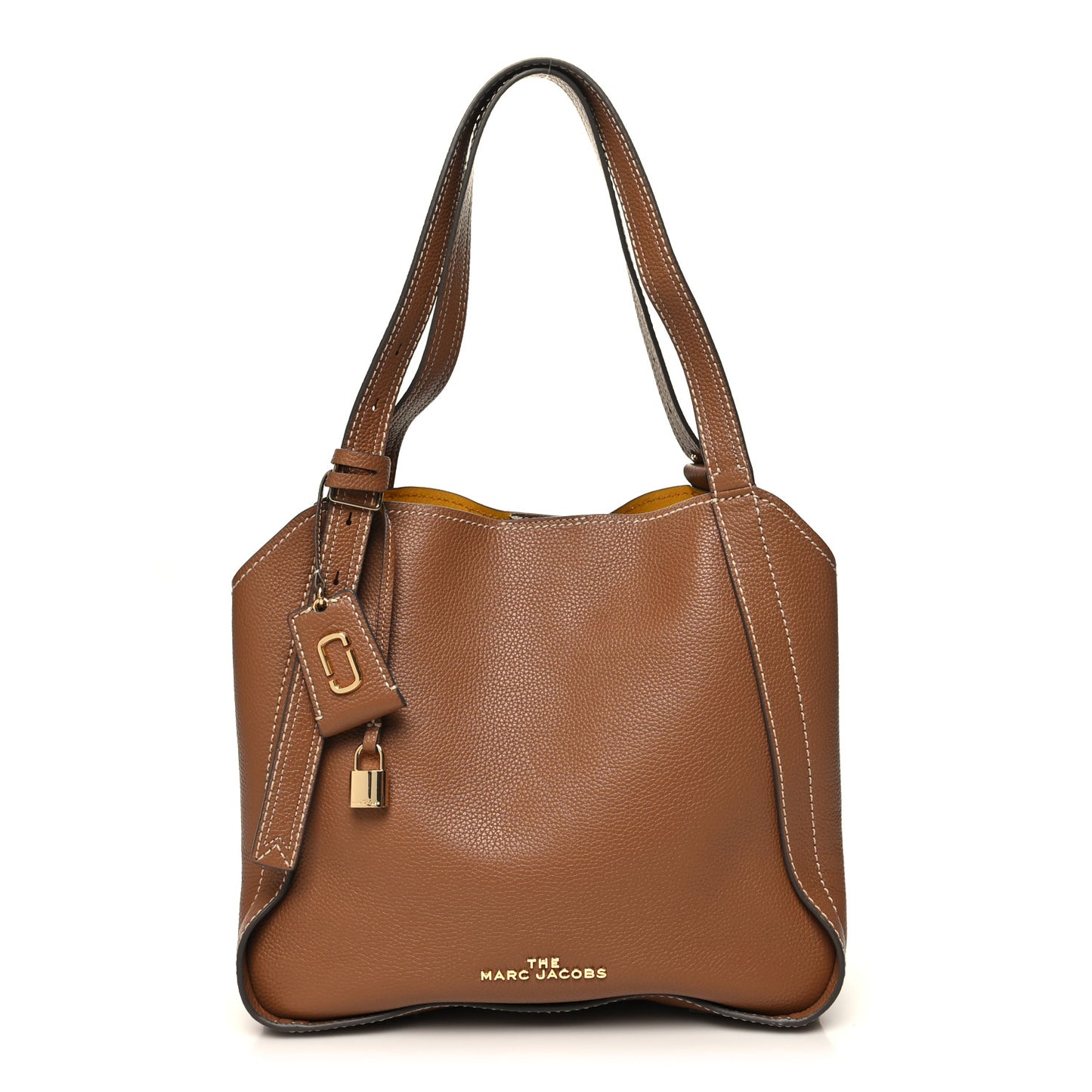 Grained Calfskin The Director Tote Brown