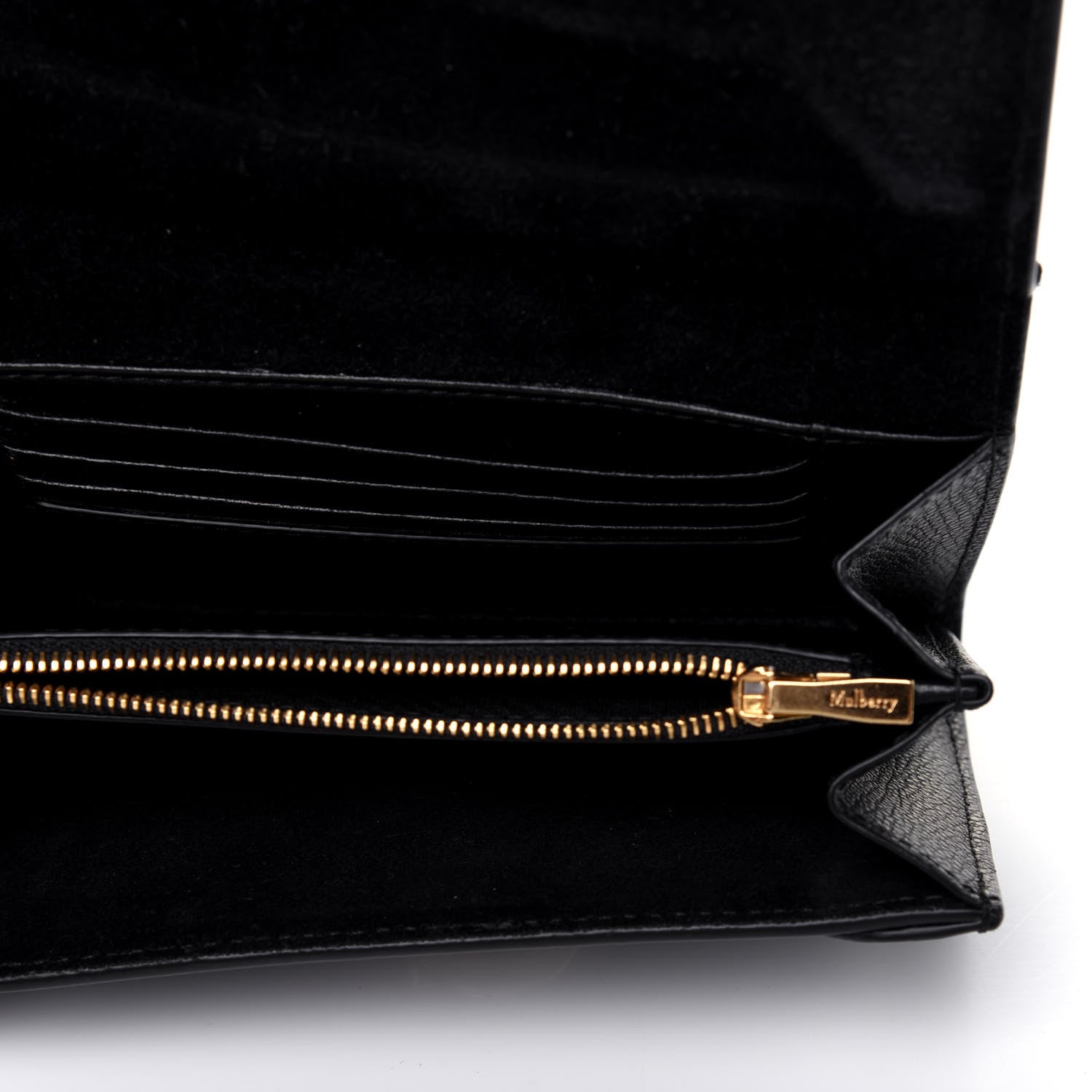 Mulberry Small Classic Grain Medium Amberley Wallet Black 5 of 14