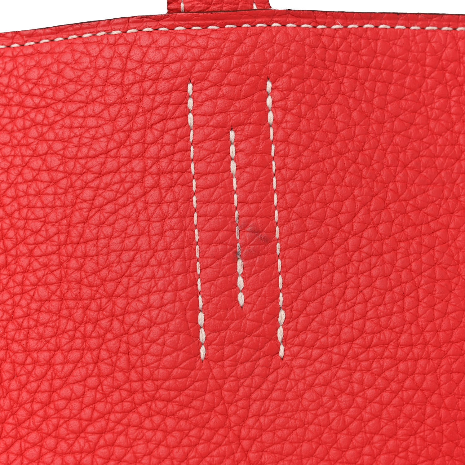 Hermes Taurillon Clemence Double Sens 45 Reversible Tote Rubis Rose Jaipur 16 of 17
