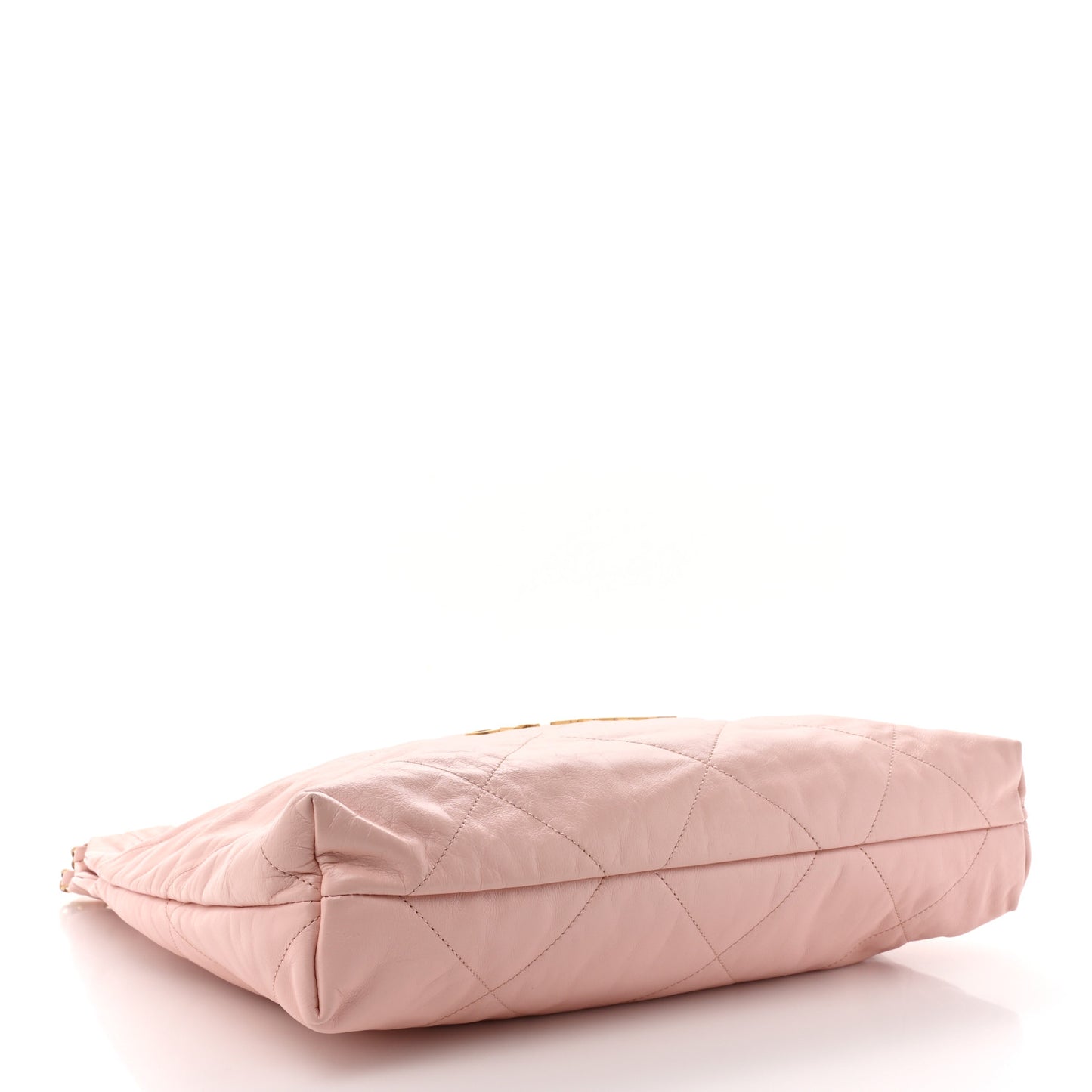 Shiny Calfskin Quilted Chanel 22 Pink