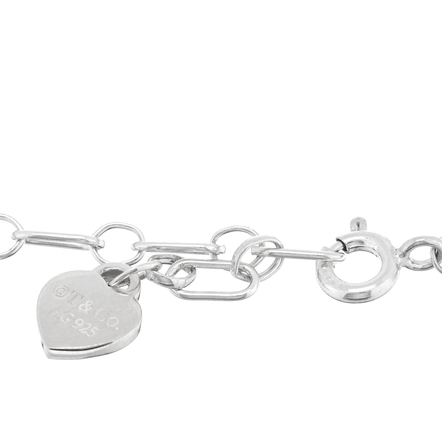 Tiffany Sterling Silver Enamel Love Notes Logo Charm Bracelet Blue 3 of 4