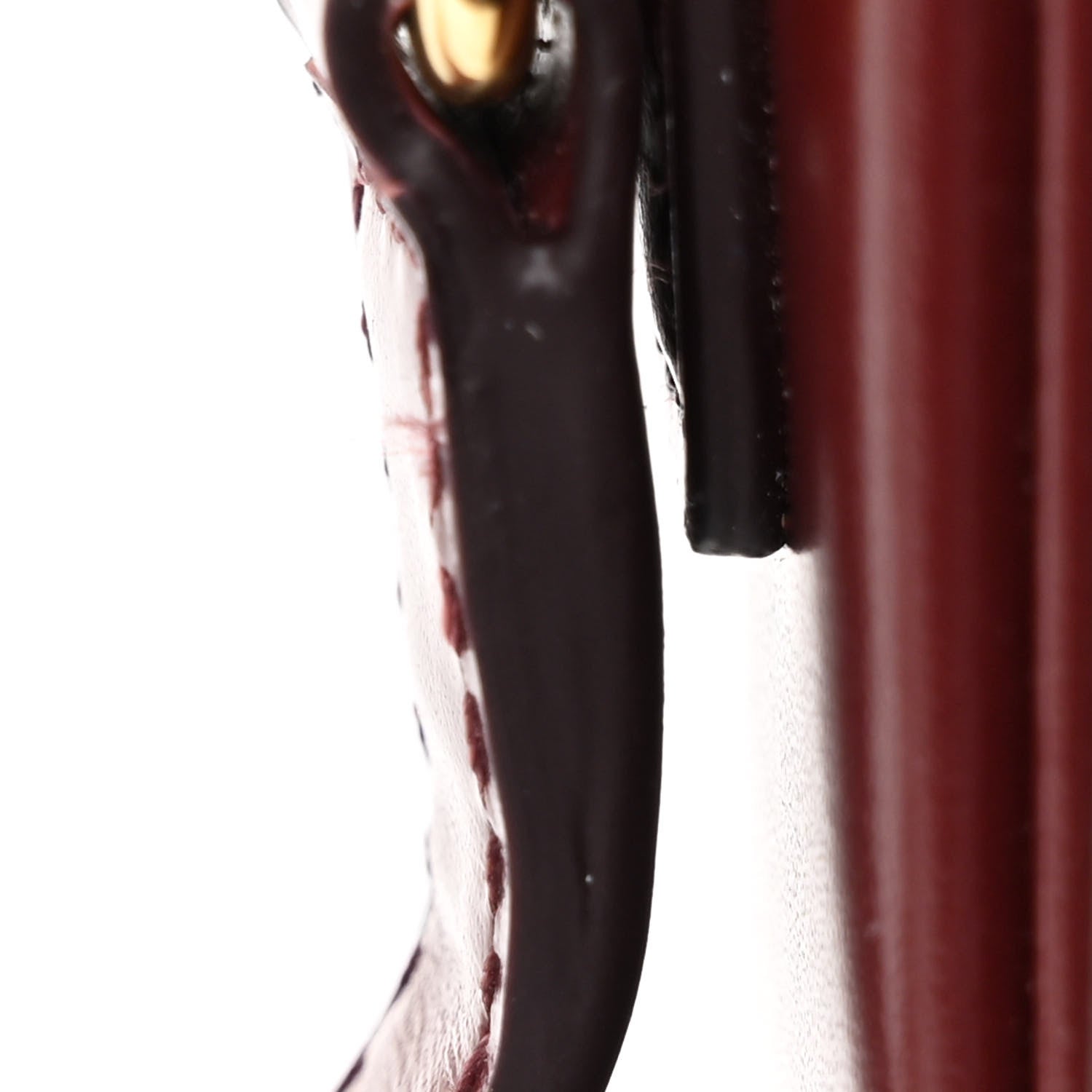 Celine Shiny Calfskin Teen Triomphe Light Burgundy 13 of 15