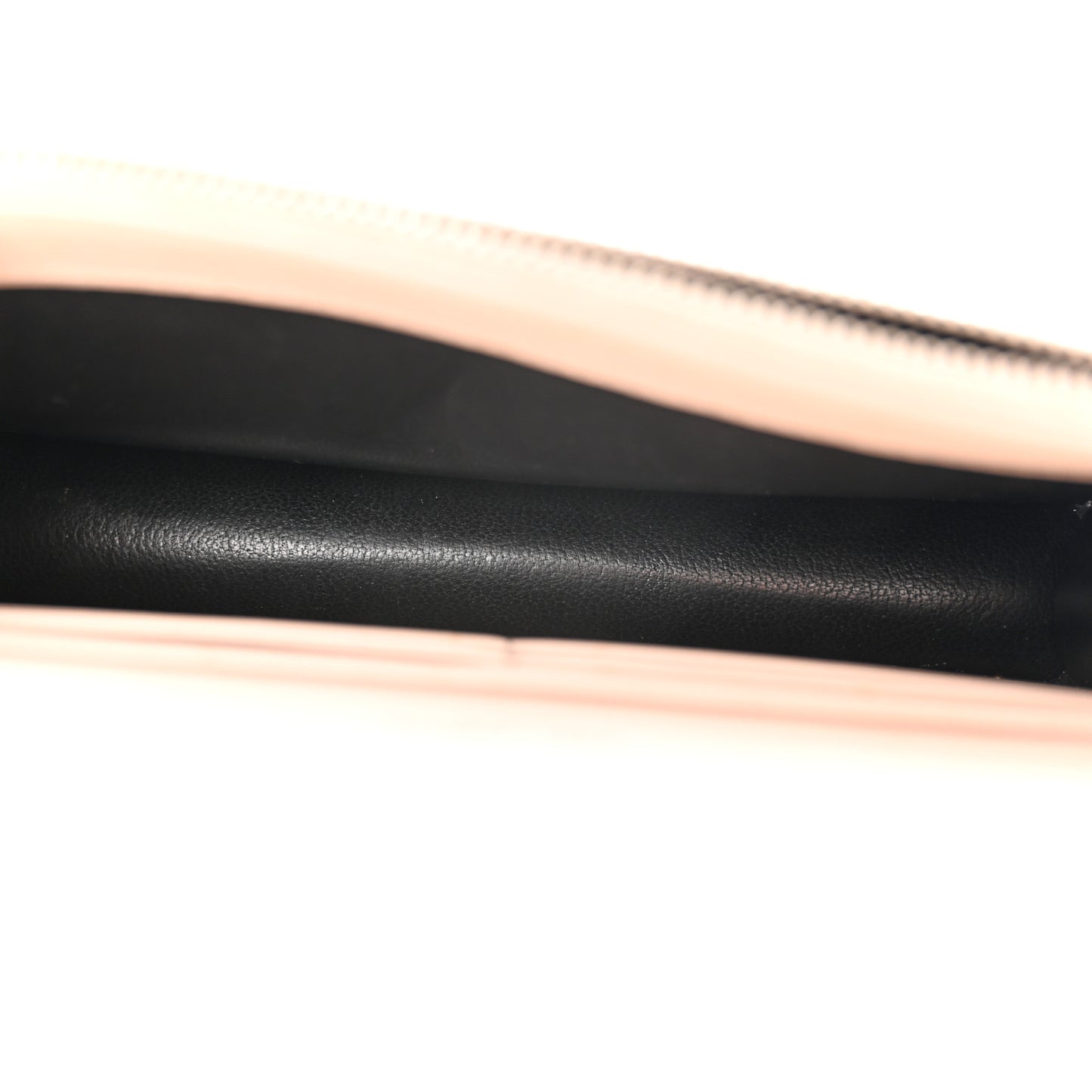 Calfskin Crocodile Embossed Kate Monogram Tassel Chain Wallet Marble Pink