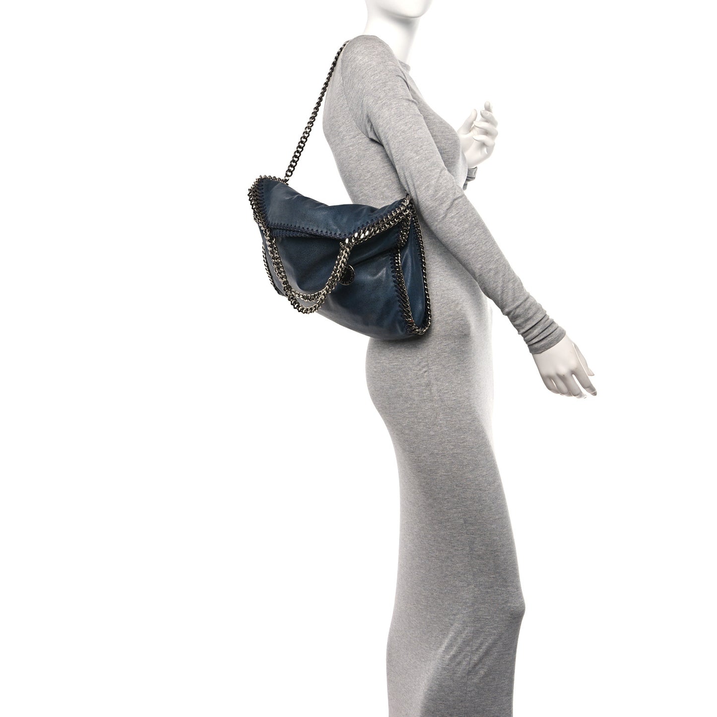 Shaggy Deer Small Falabella Tote Blue