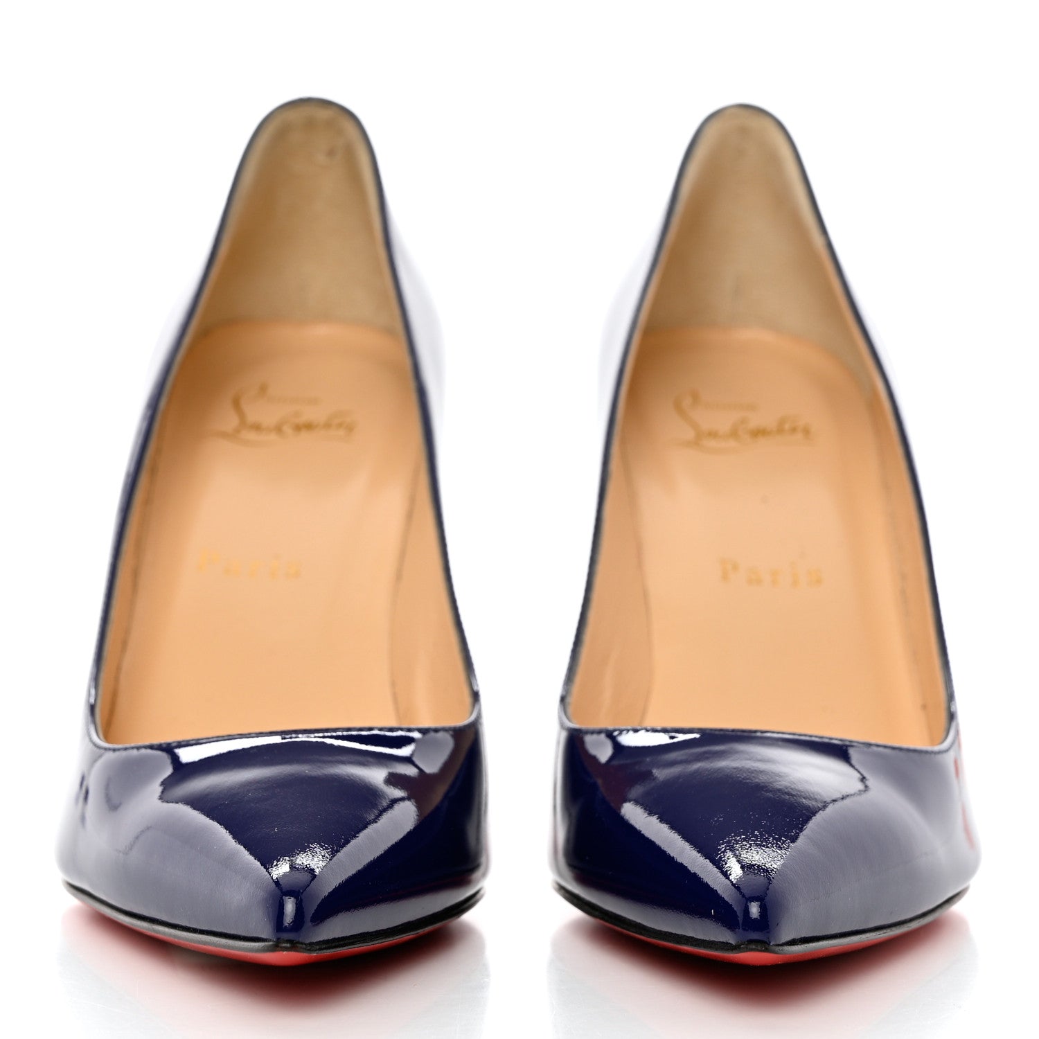 Christian Louboutin Patent Decoltish 85 Pumps 37 Encre 2 of 11