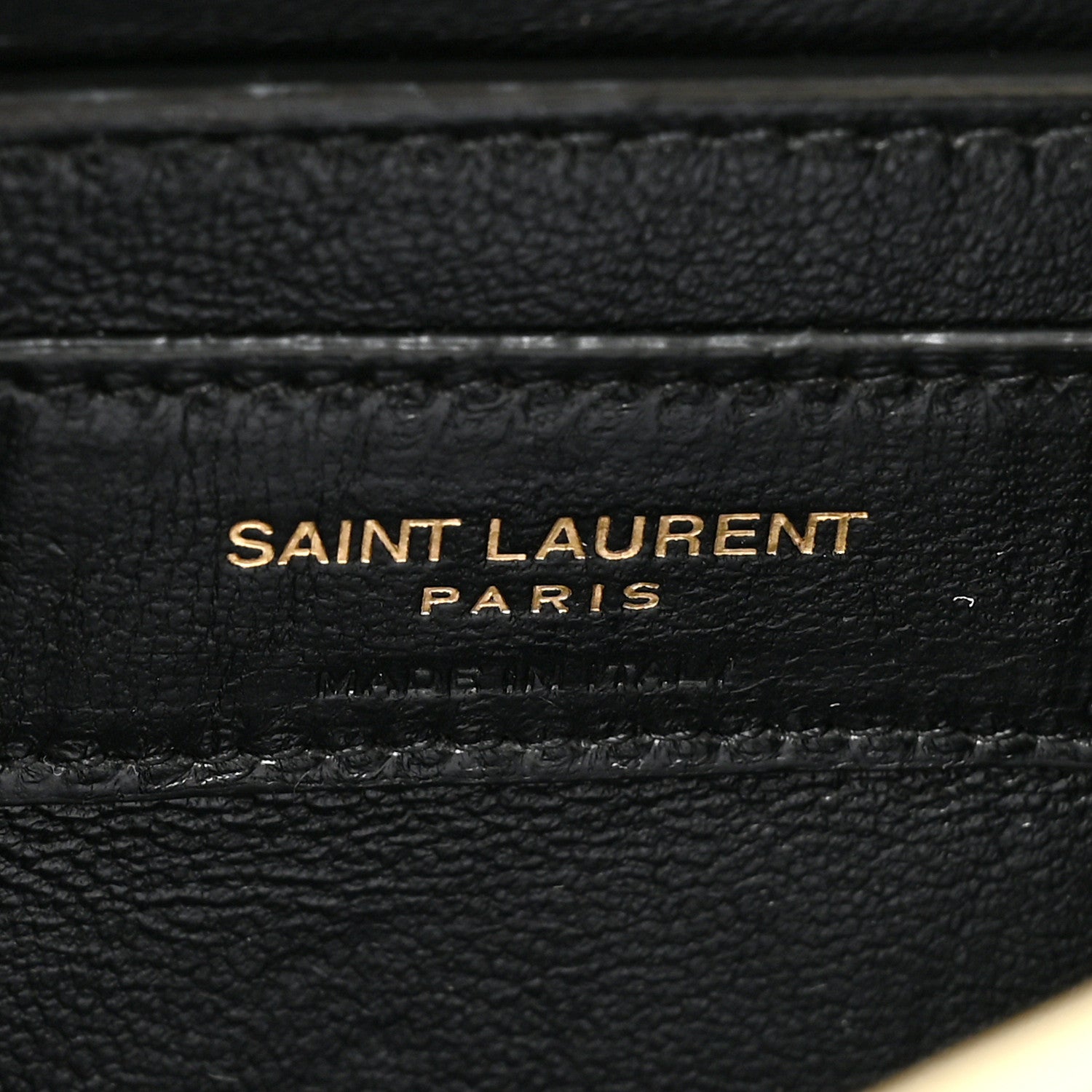 Saint Laurent SAINT LAURENT Smooth Calfskin Manhattan Shoulder Bag Black Beige 6 of 12