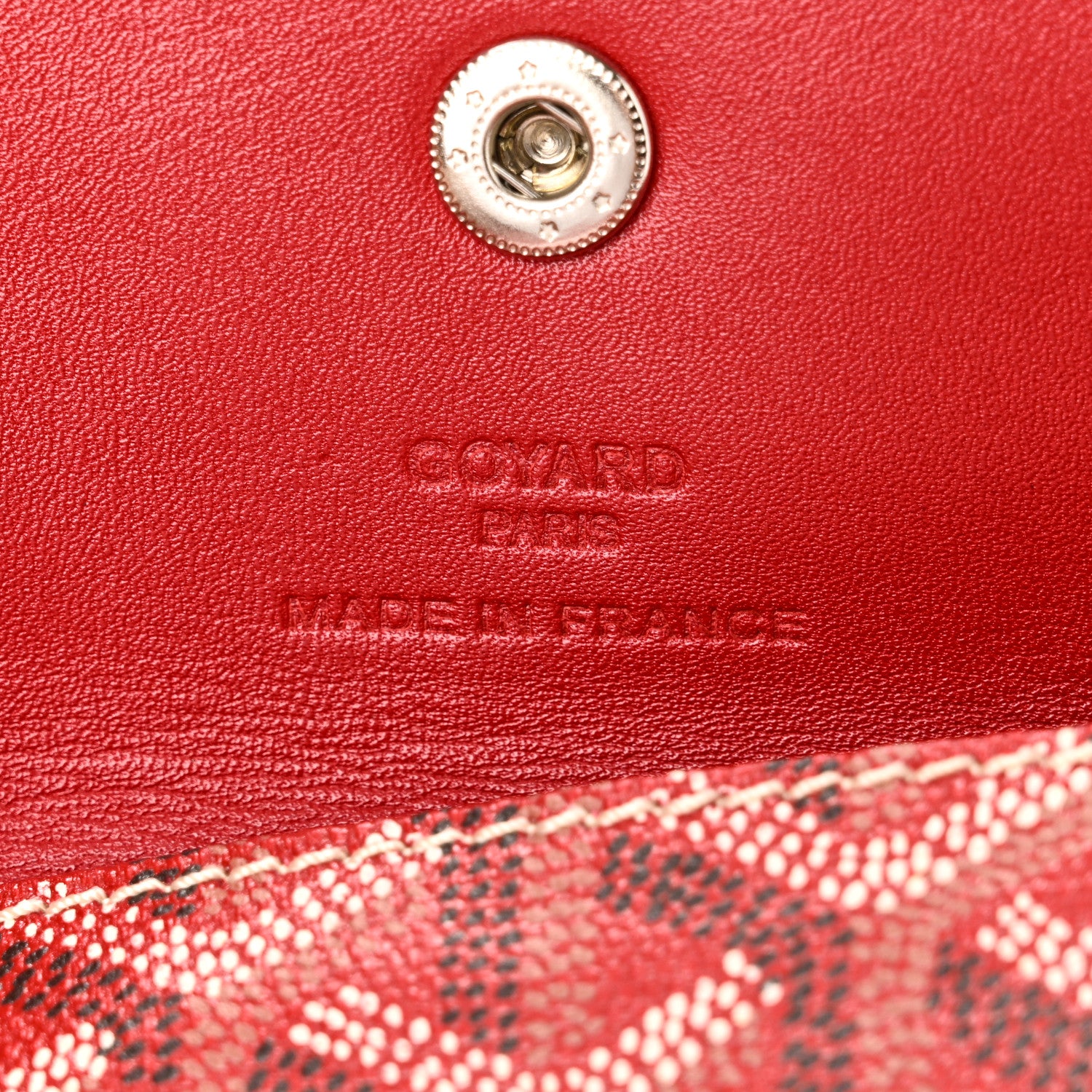 Goyard Goyardine Saint Louis Junior Jr PM Tote Red 6 of 10