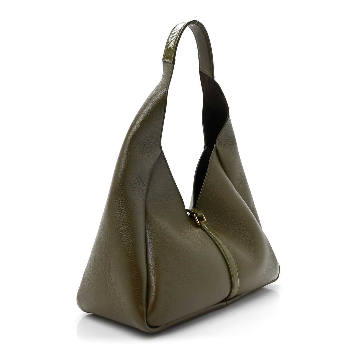 Calfskin Medium G-Lock Hobo Dark Khaki