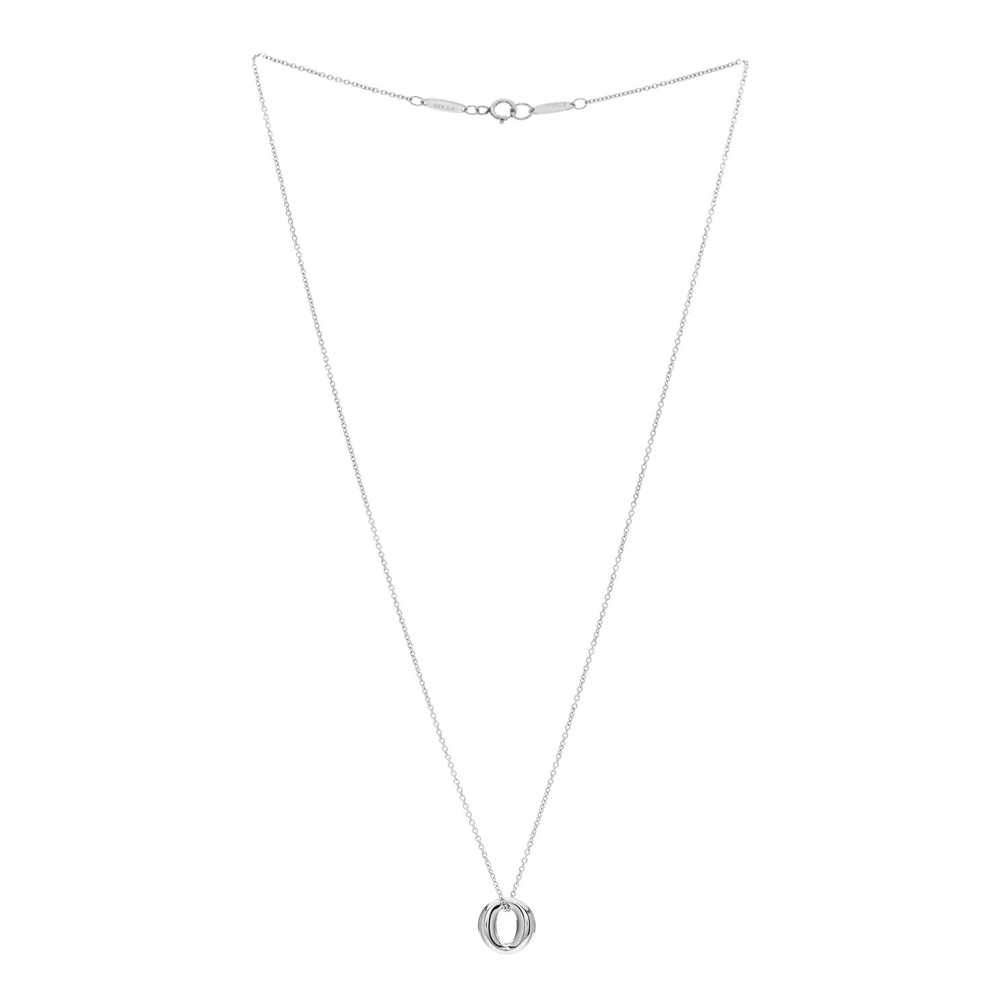 Platinum Elsa Peretti Sevillana Pendant Necklace