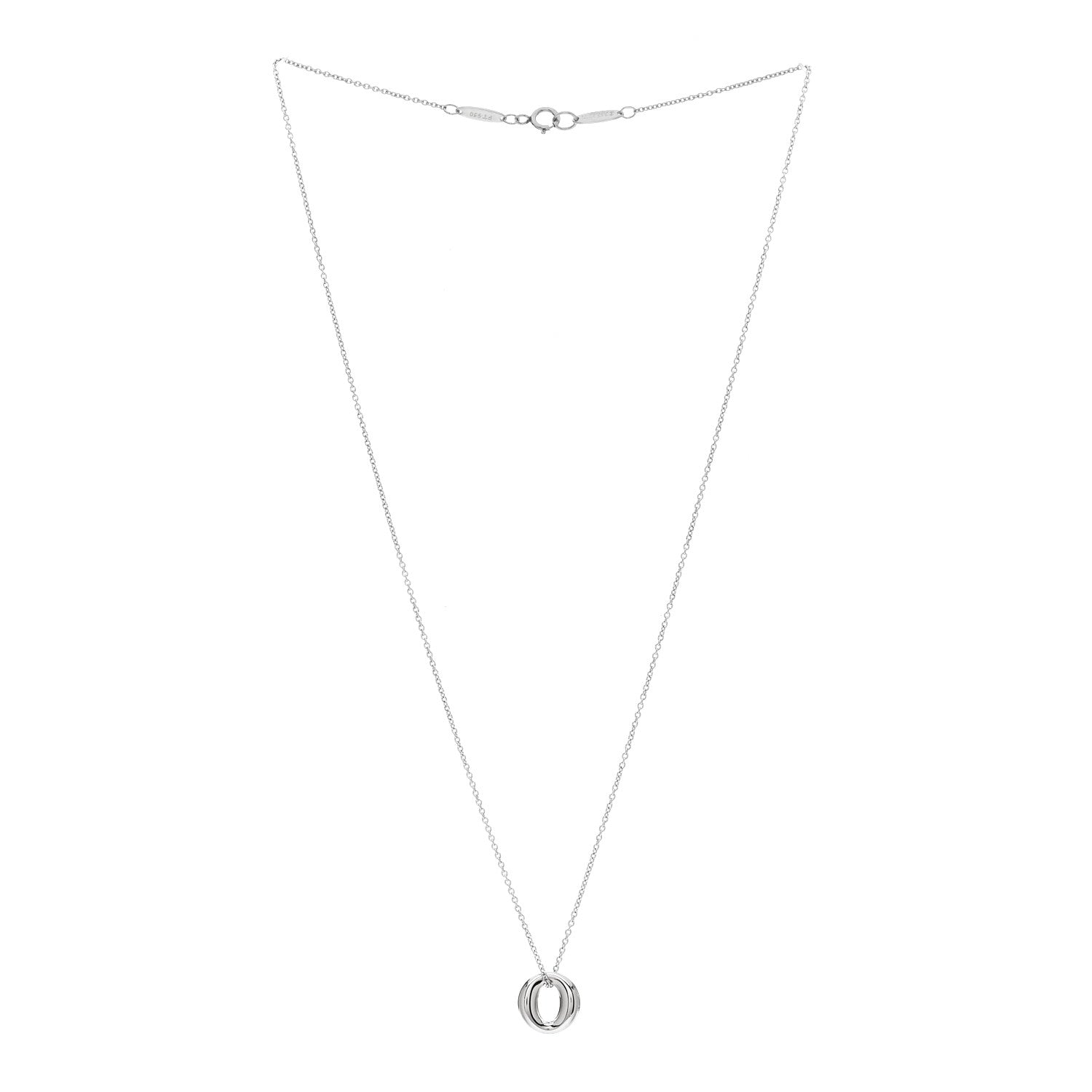 Tiffany Platinum Elsa Peretti Sevillana Pendant Necklace 3 of 7