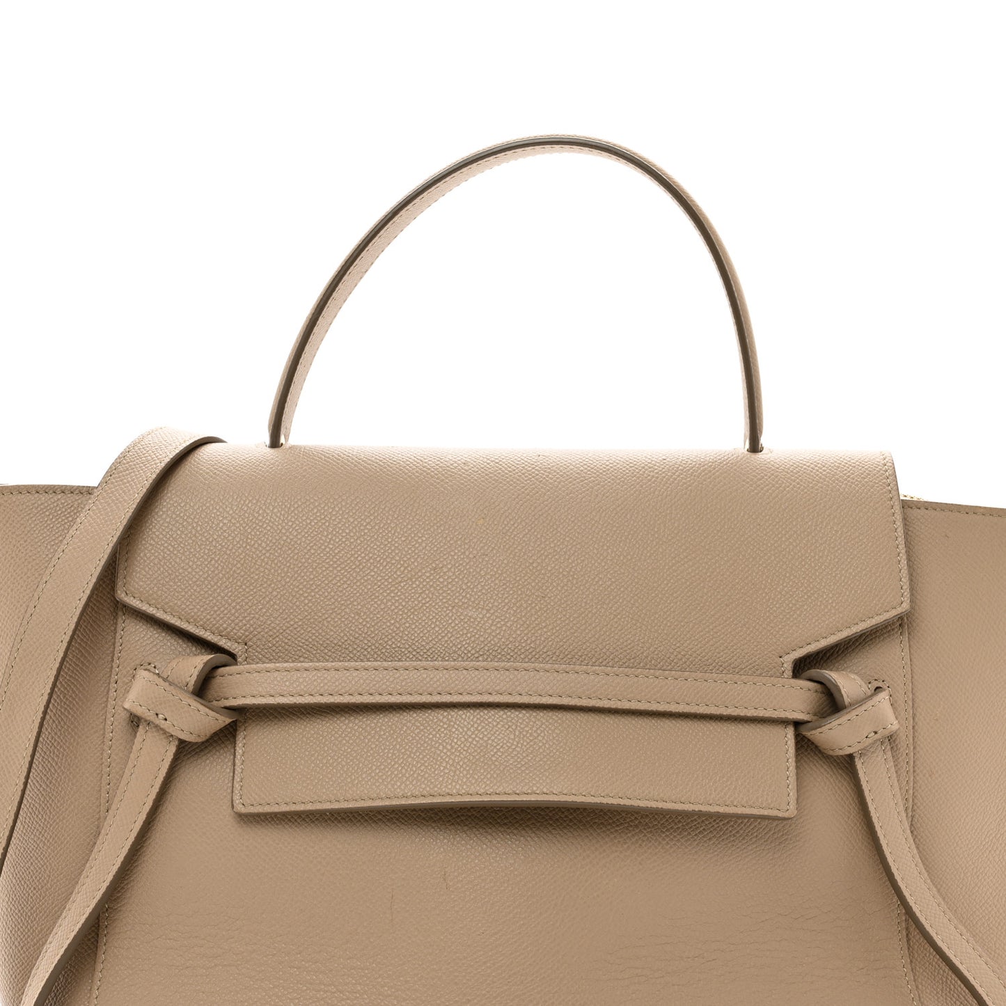 Grained Calfskin Mini Belt Bag Light Taupe