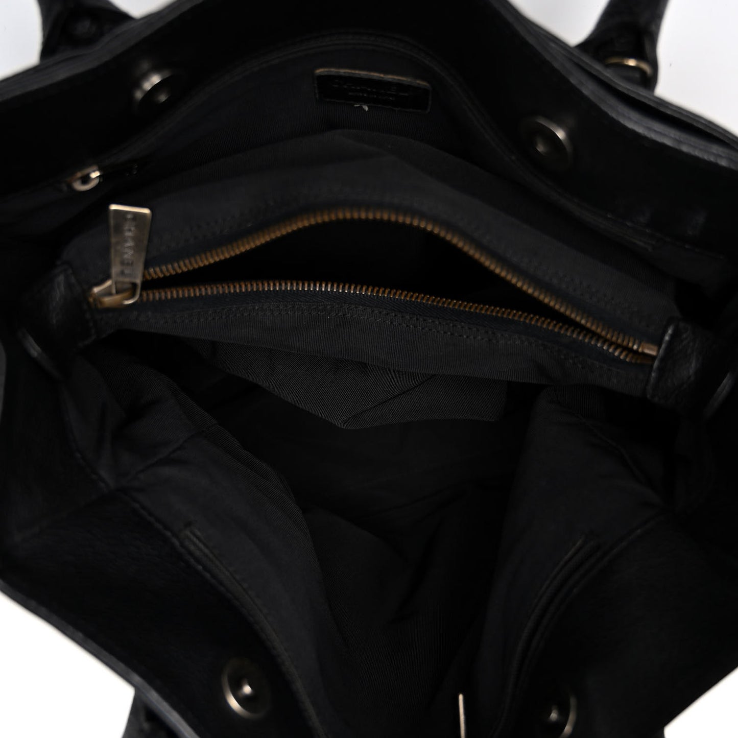 Caviar Tall Cerf Tote Black