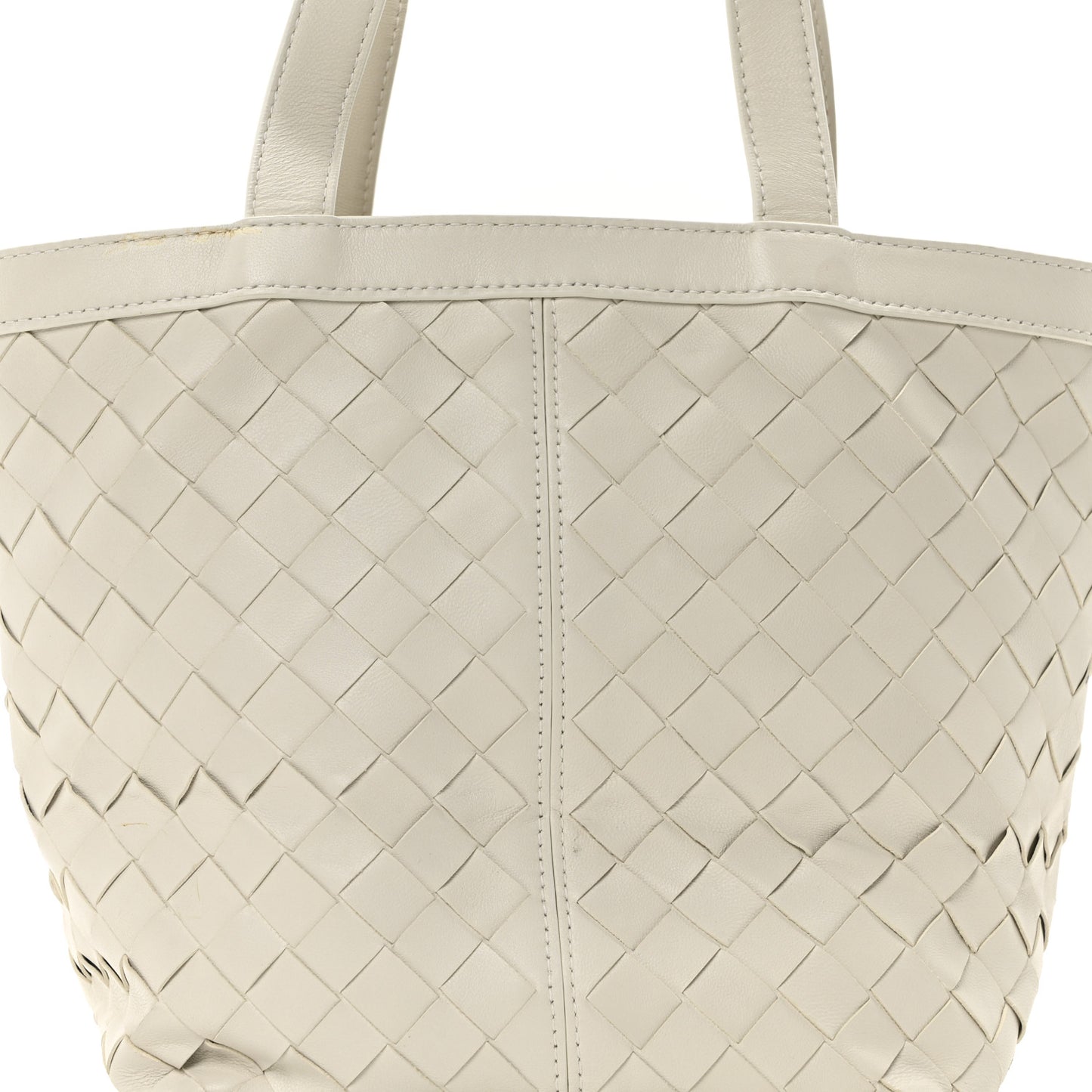 Nappa Intrecciato Small Flip Flap Tote Chalk