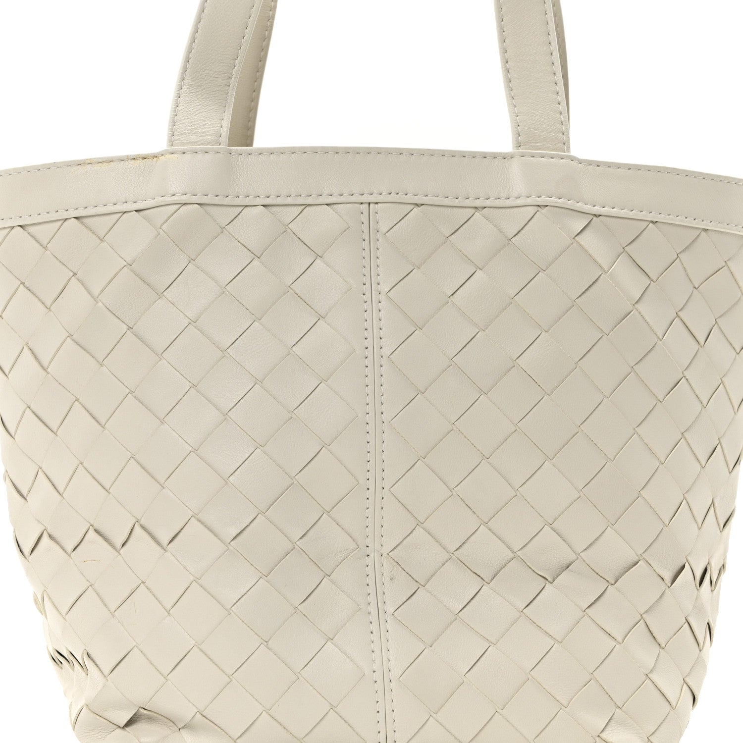 Bottega Veneta Nappa Intrecciato Small Flip Flap Tote Chalk 7 of 9