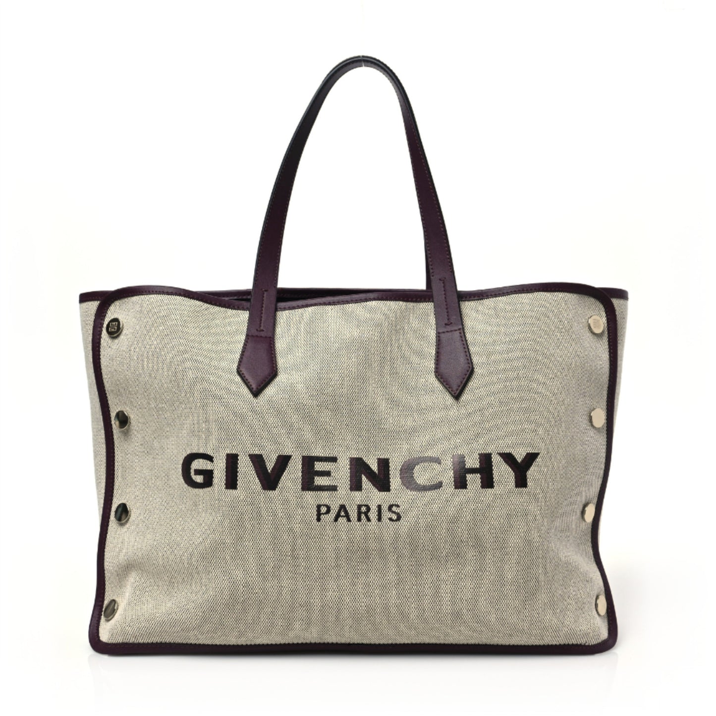 Canvas Medium Bond Shopper Tote Aubergine