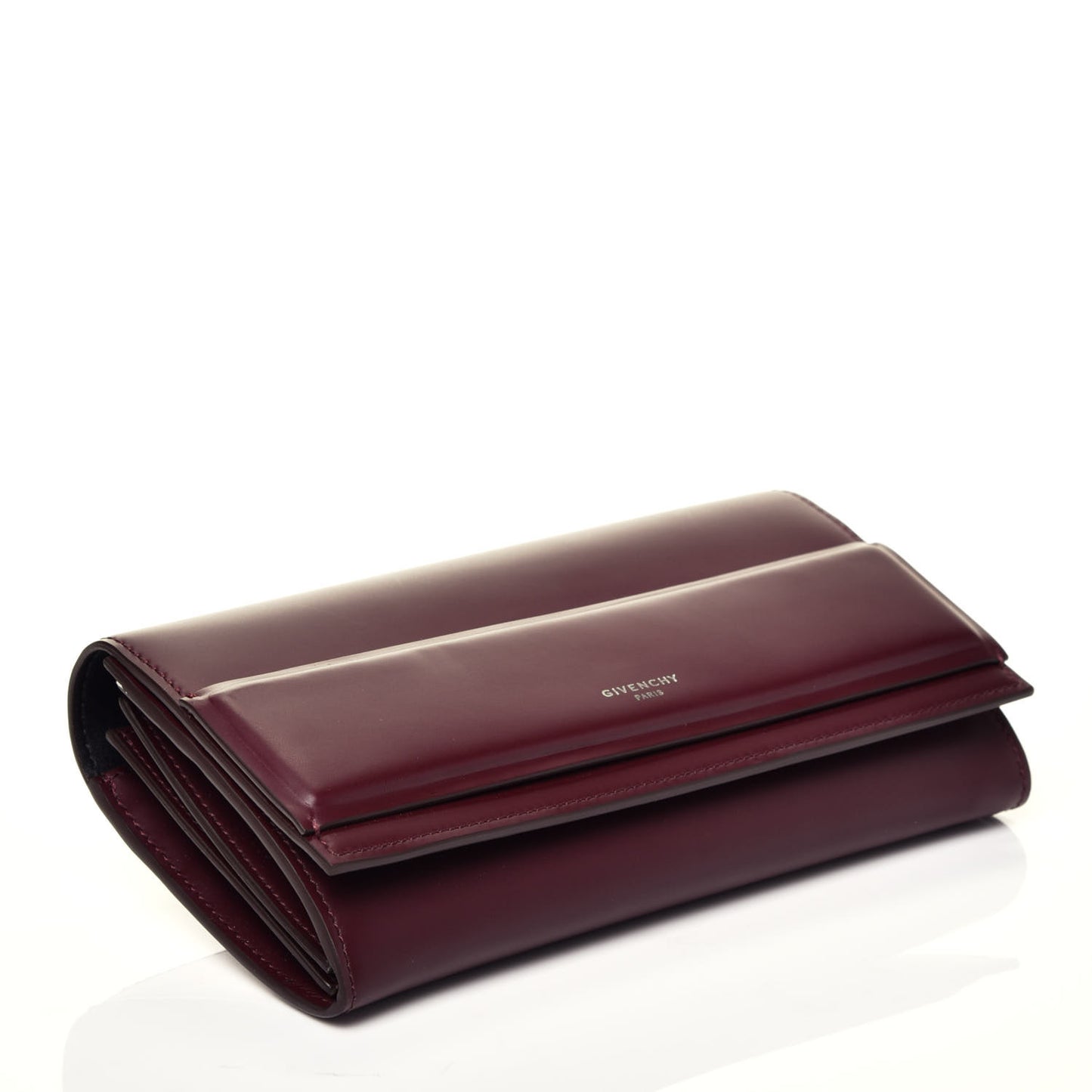 Smooth Calfskin Horizon Continental Wallet Oxblood