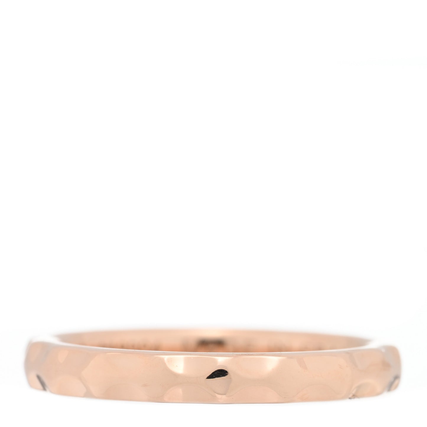 18K Pink Gold Monogram Infini Wedding Band Ring 49 5