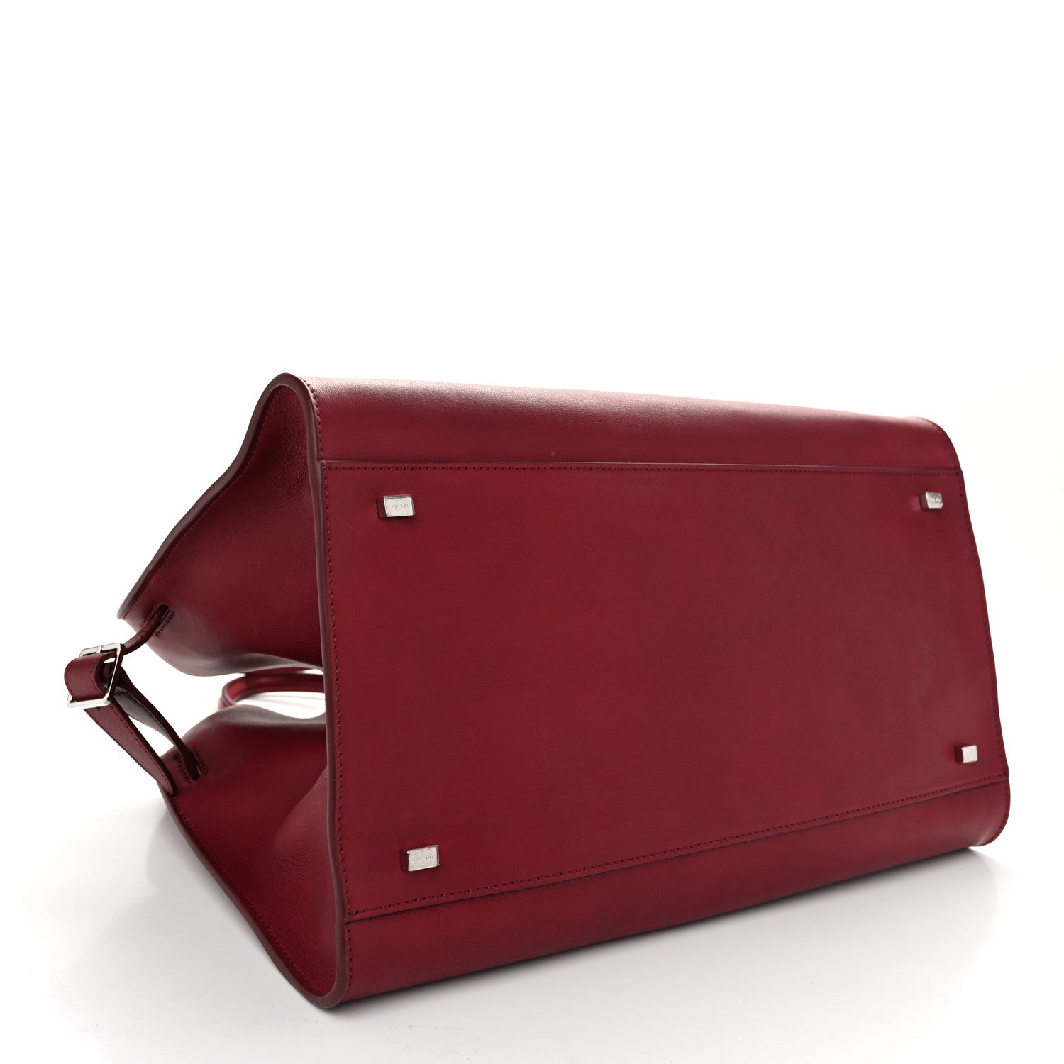 The Row Polished Saddle Calfskin Soft Margaux 15 Amaranto 4 of 9