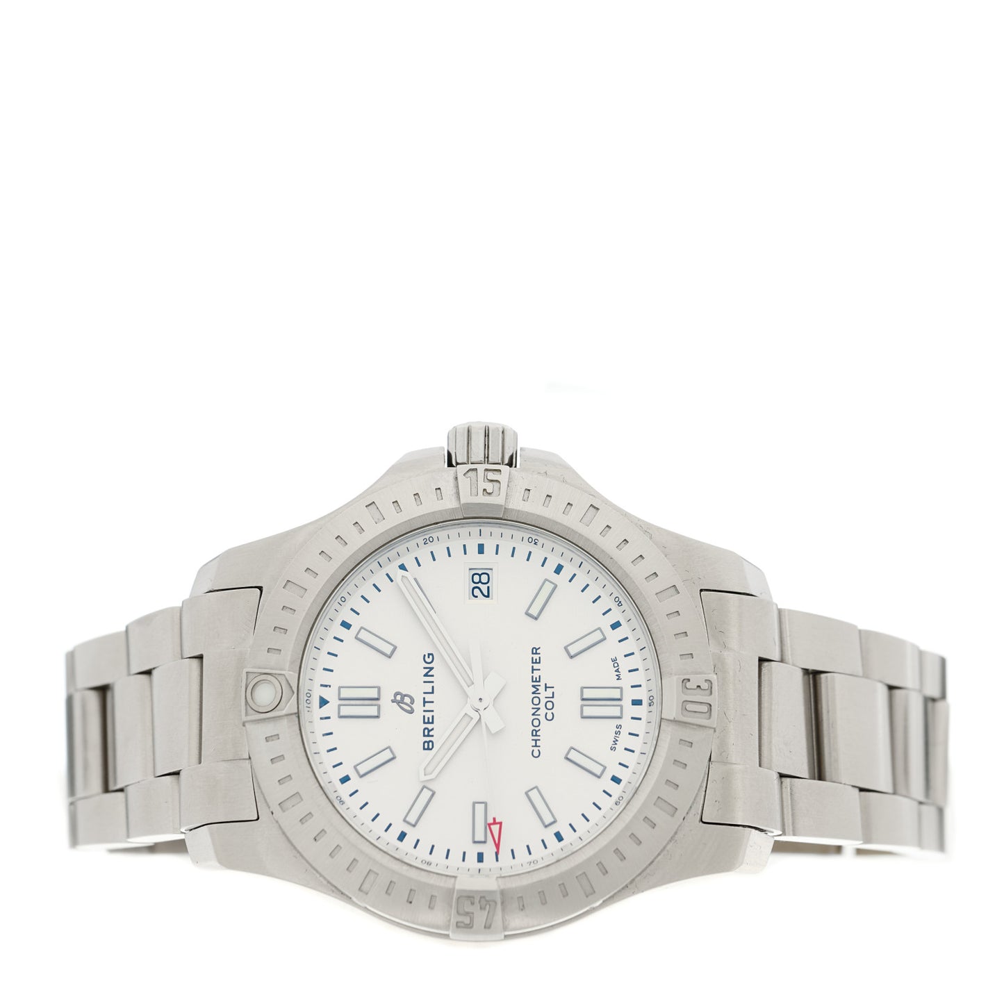 Stainless Steel 41mm Chronomat Colt Automatic Watch Silver A17313101G1A1