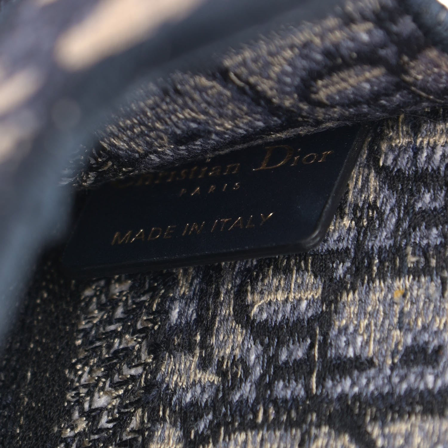 Christian Dior Oblique Mini Book Tote Blue Multicolor 6 of 10