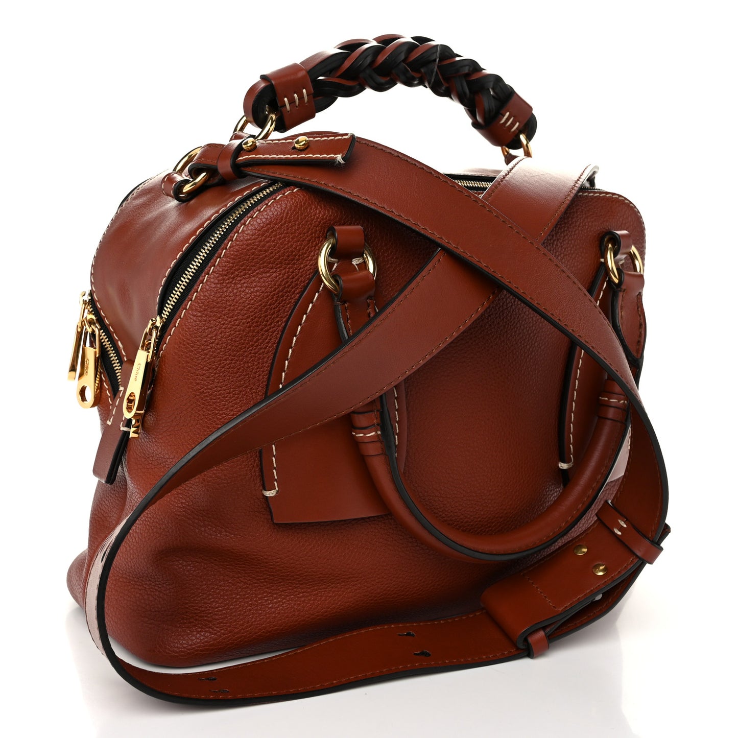 Calfskin Medium Daria Sepia Brown