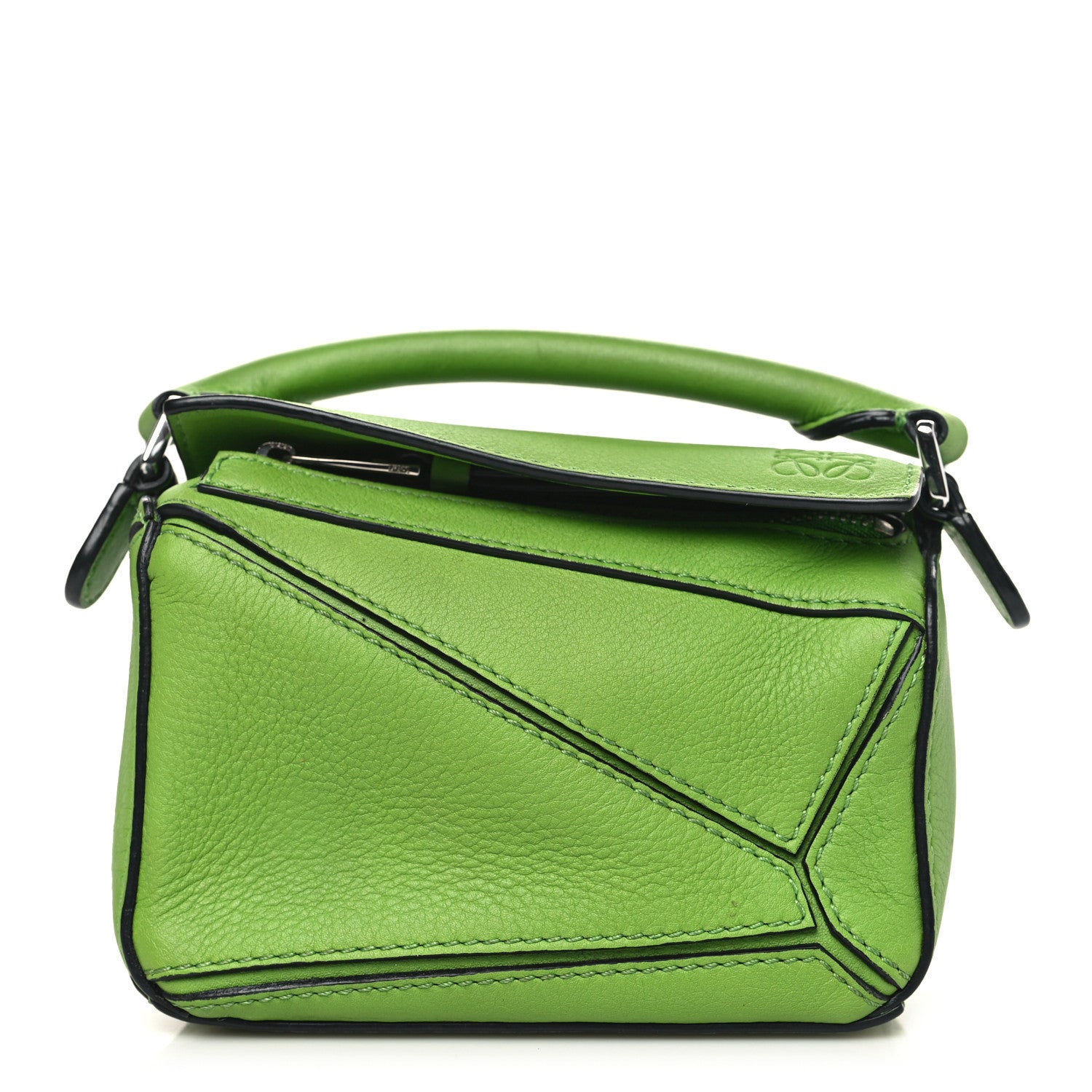 Loewe Calfskin Nano Puzzle Bag Apple Green 1526191 – FASHIONPHILE
