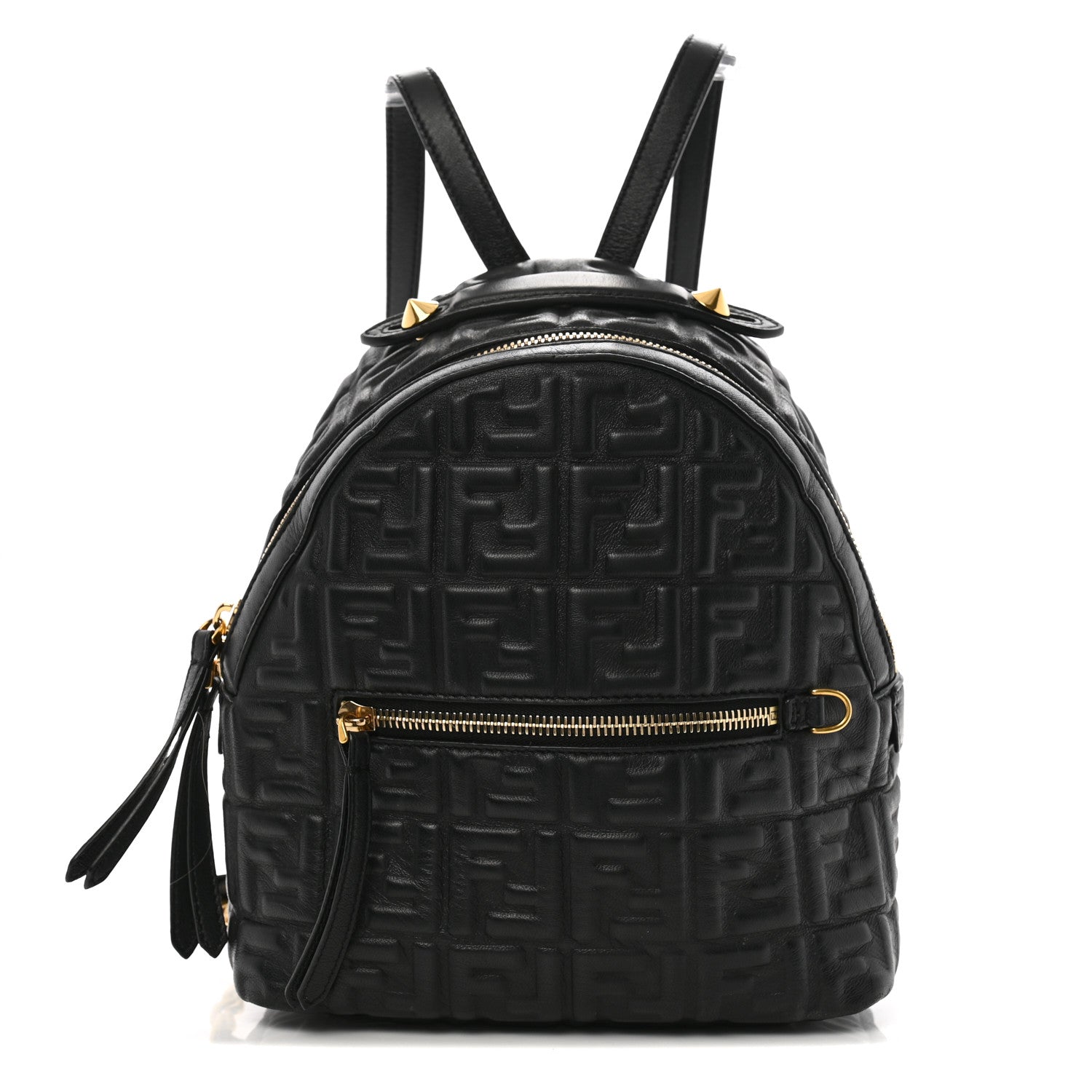 Fendi Nappa FF 1974 Embossed Mini Backpack Black 1 of 13
