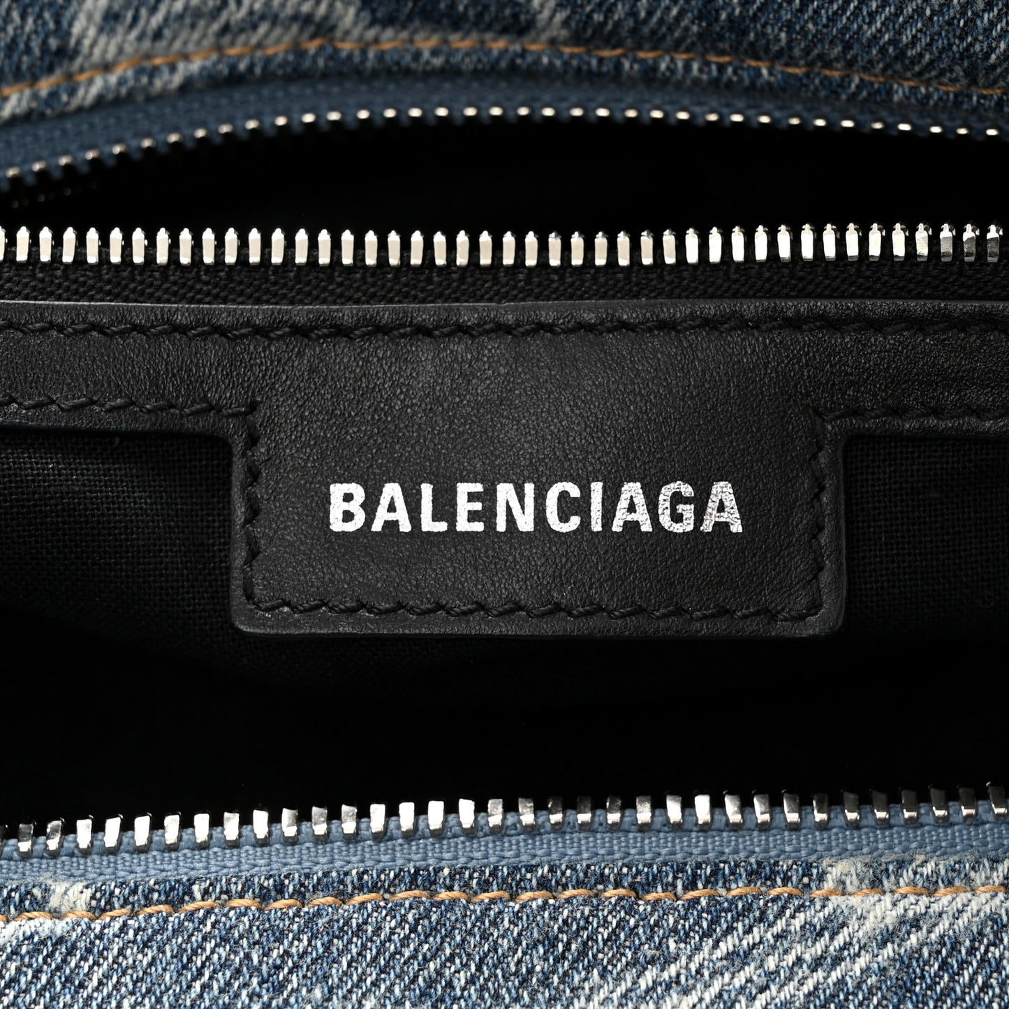 Denim BB Monogram Neo Cagole City Handbag Blue