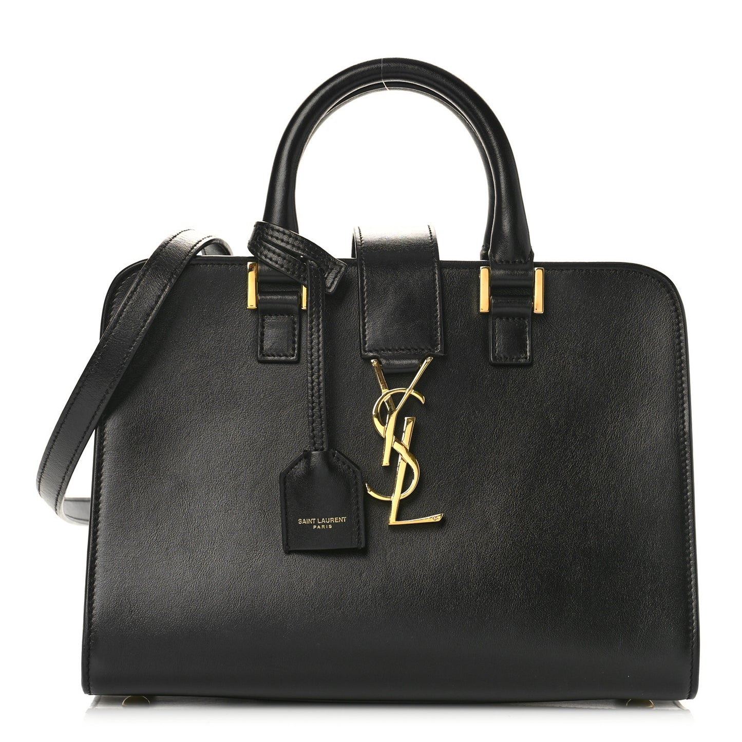 Calfskin Monogram Baby Cabas Black