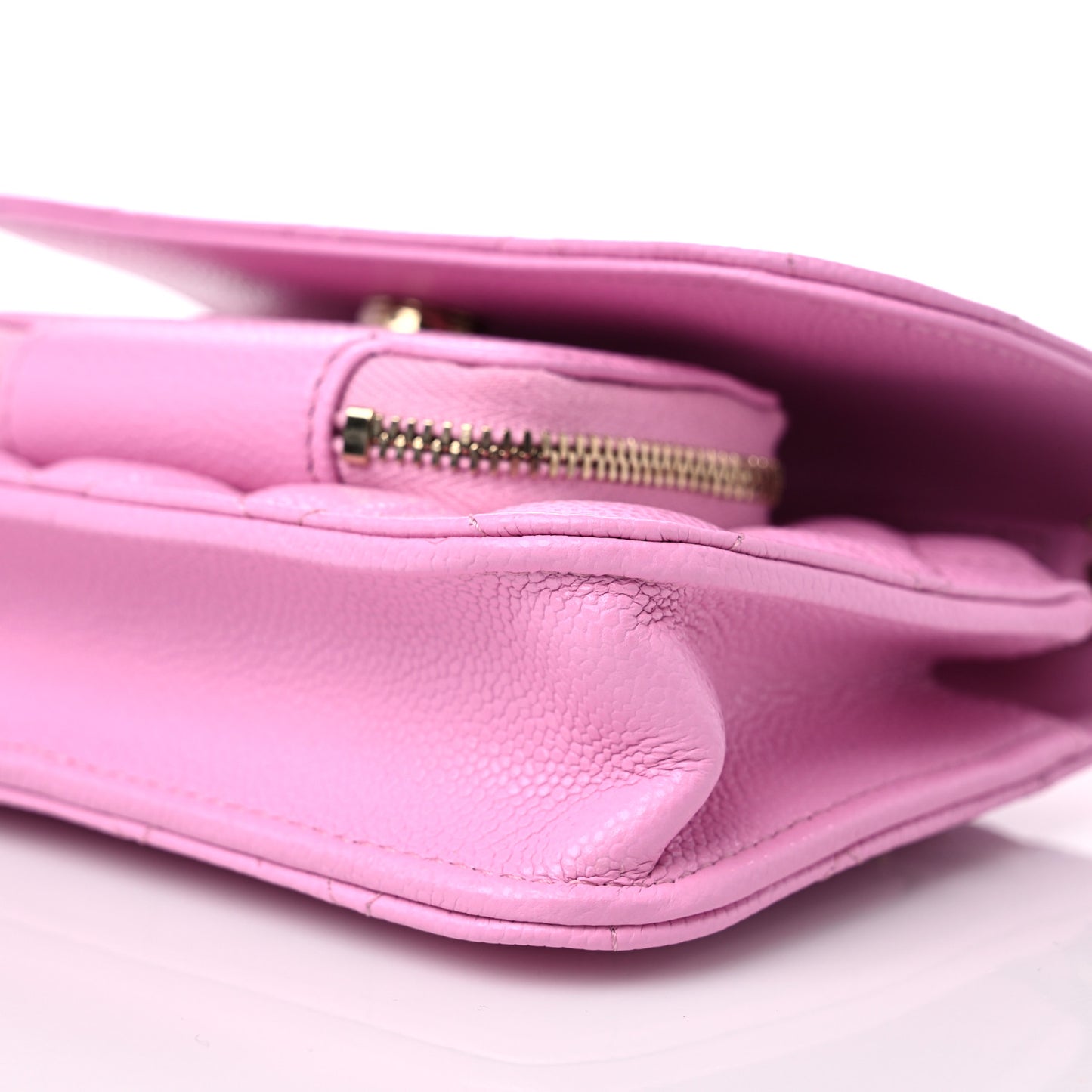 Caviar Quilted Business Affinity Clutch With Chain Flap Lilac
