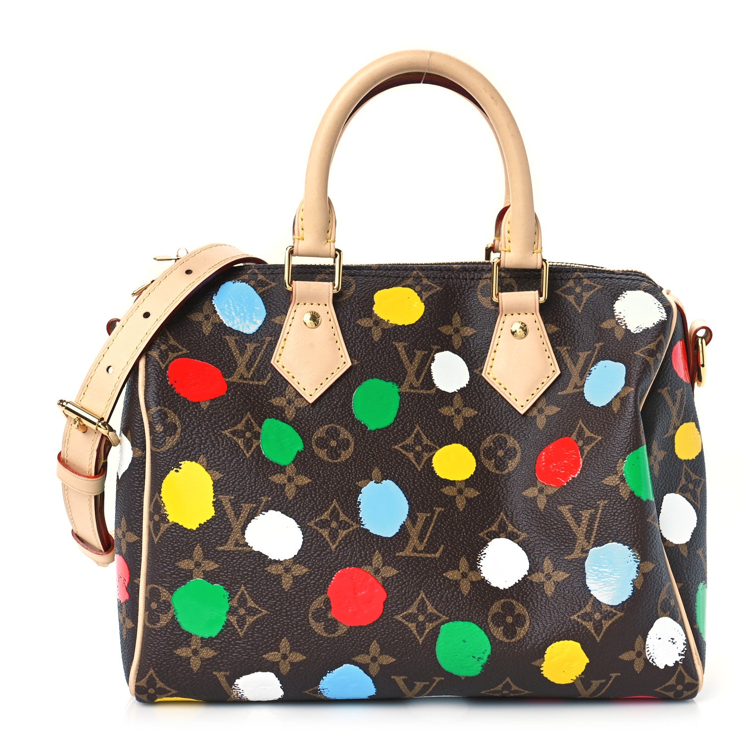 Louis Vuitton LV X YK Monogram Speedy Bandouliere 25 Multicolor 1 of 8