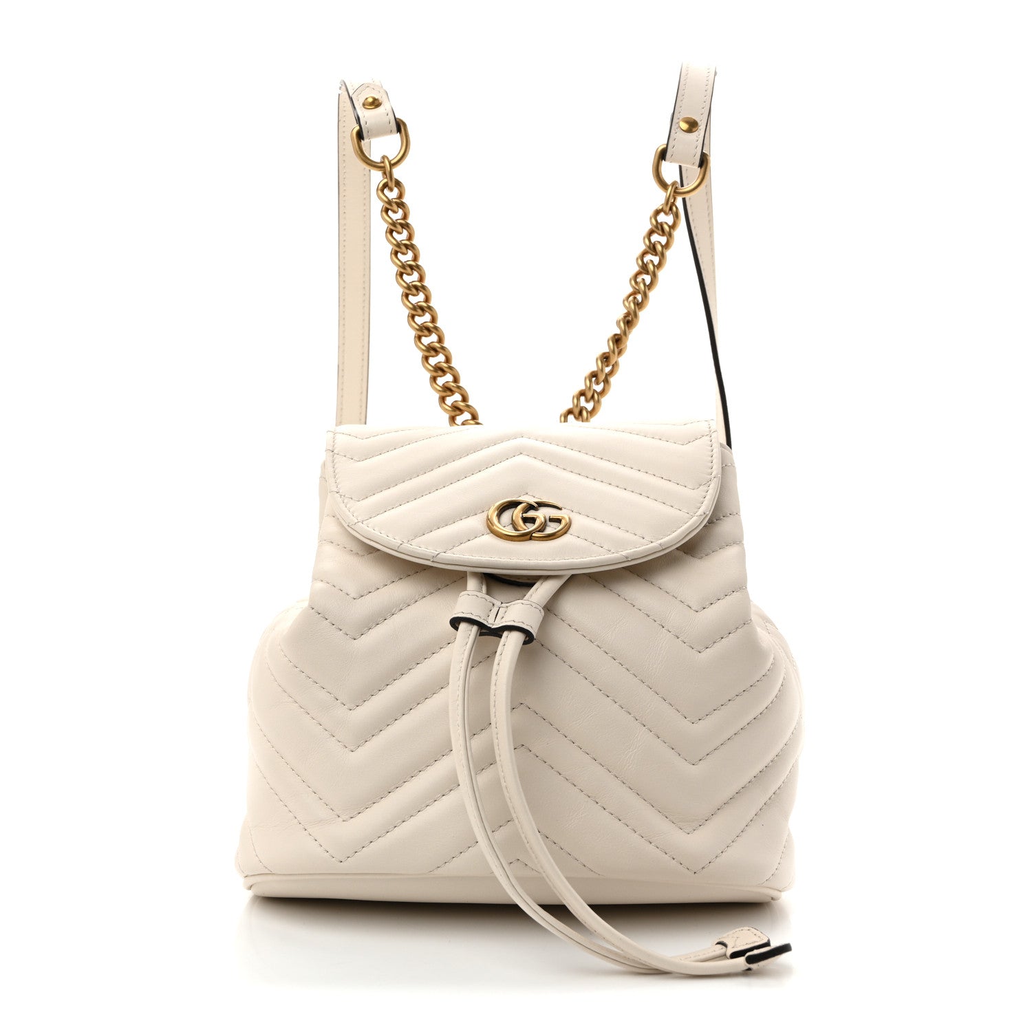 gucci gg marmont mini backpack - white - backpacks Mystic Leather Italy Bag Authentic NEW : Clothing, Shoes & Jewelry and dangles from chain shoulder straps Marmont Mini Gucci Marmont Backpack