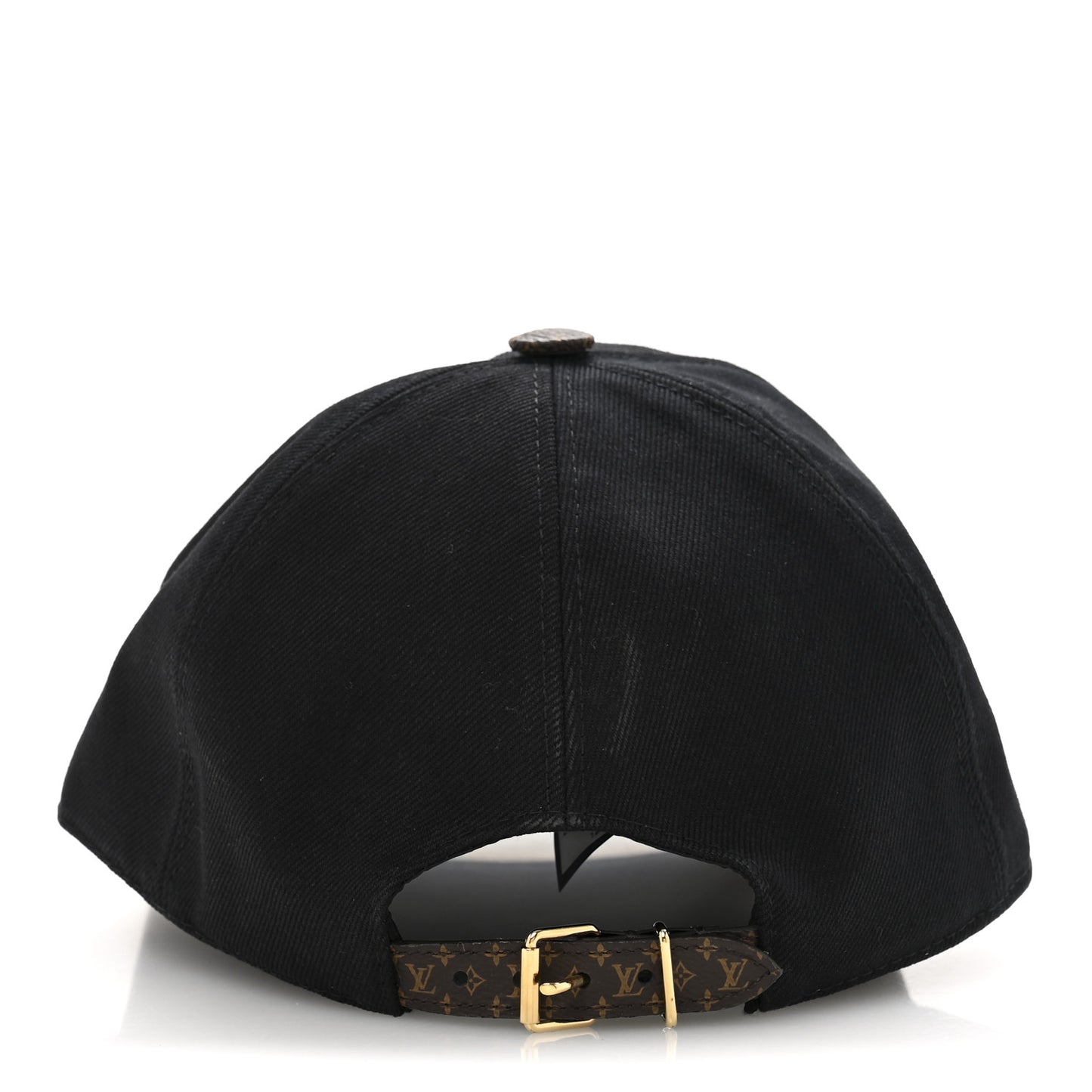 Monogram Cotton Jacquard Embroidered LV Day L Cap Black