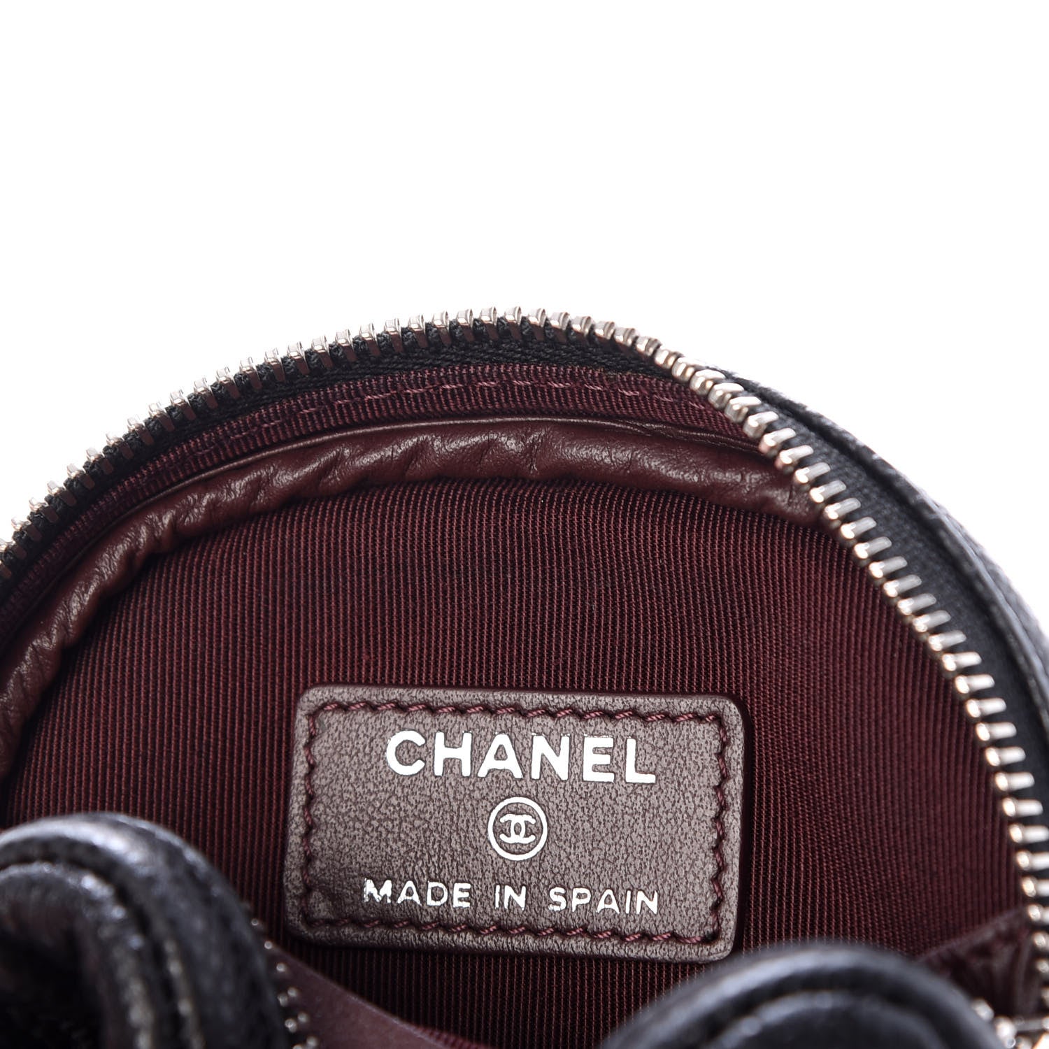 Chanel Caviar Quilted Zip Around Classic Coin Purse Black 6 of 8