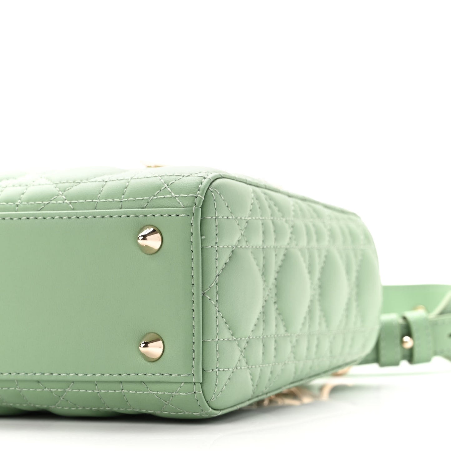 Lambskin Cannage Small My ABCDior Lady Dior Green