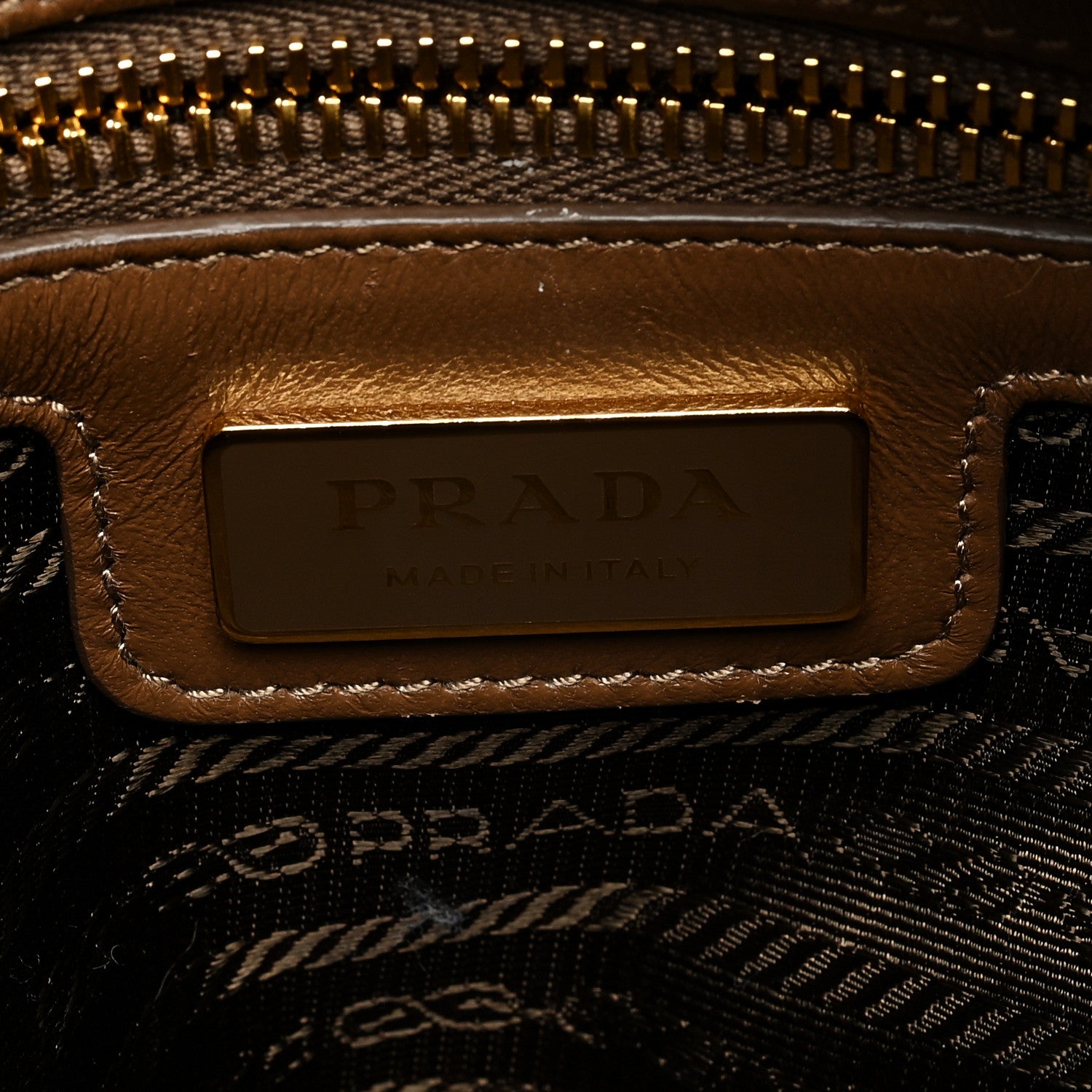 Prada Re-Nylon Saffiano Medium Re-Edition 1978 Top Handle Bag Sughero Wave 6 of 11