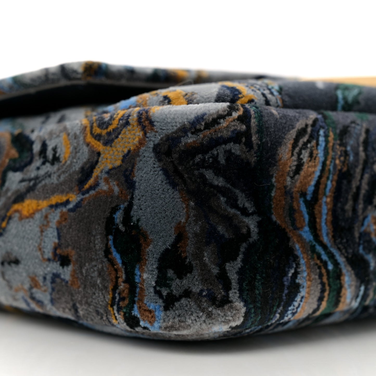 Velvet Tappetino Marble Baguette Bleu Multicolor