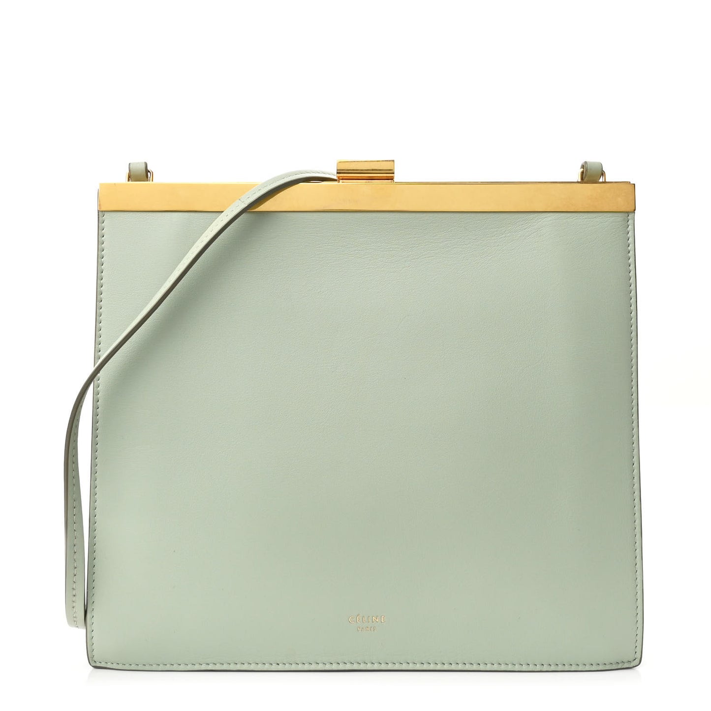 Smooth Calfskin Mini Clasp Bag Jade