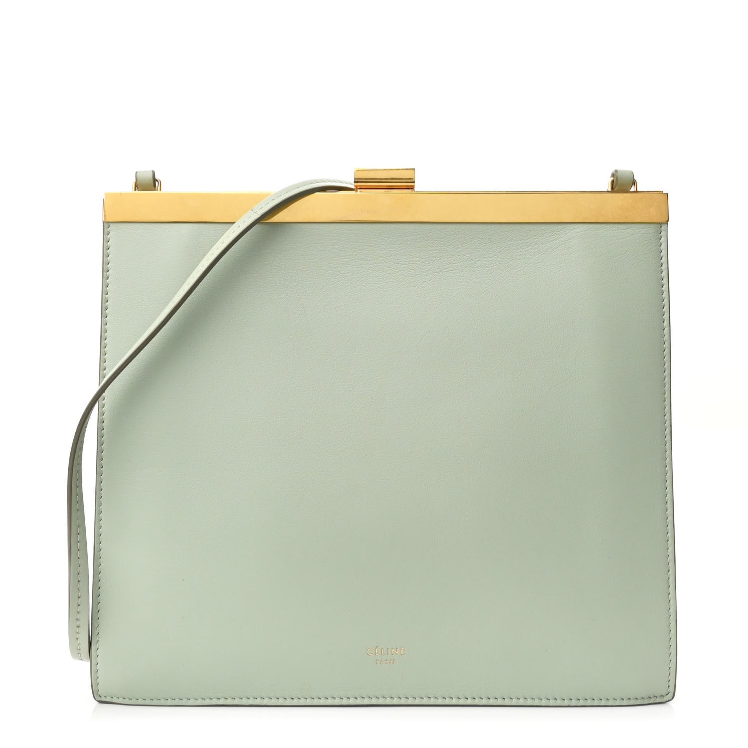 Celine Smooth Calfskin Mini Clasp Bag Jade 1 of 10