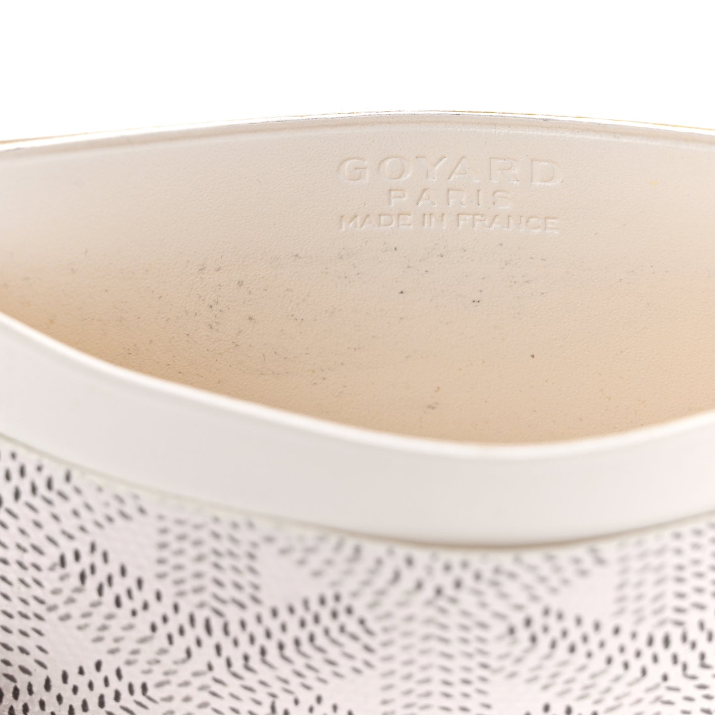 Goyardine Saint Sulpice Card Holder White